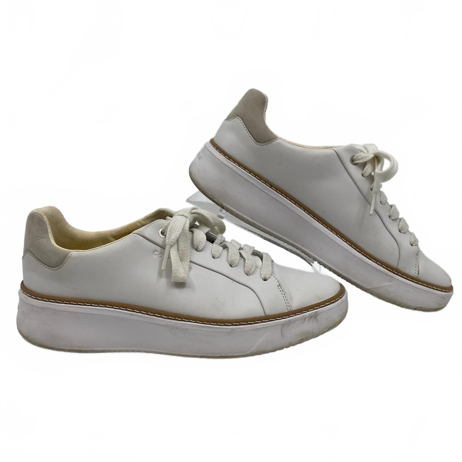Cole Haan White Grand Pro Top Spin Sneakers