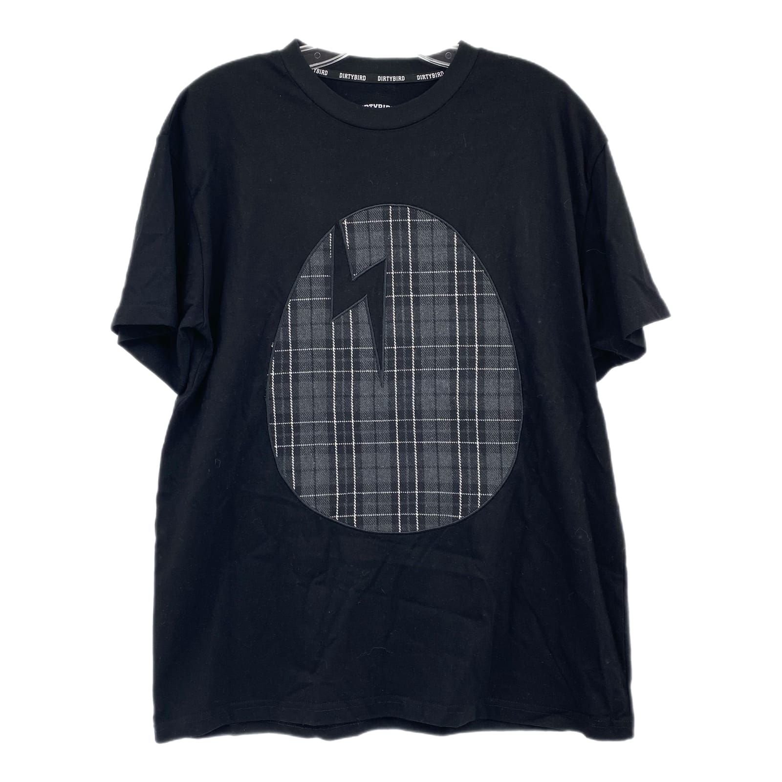 Dirtybird Black Plaid Accent Short Sleeve Tee