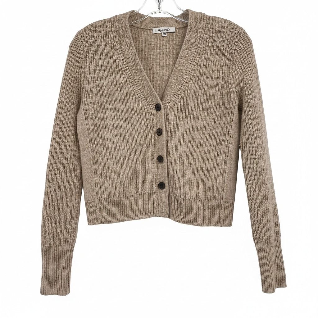 Madewell Tan Knit Cardigan