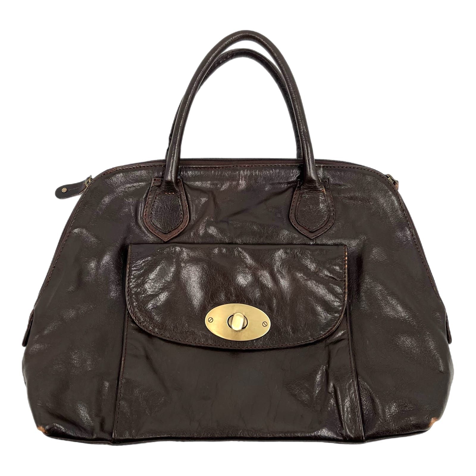 Ashwood Brown Leather Shoulder Bag