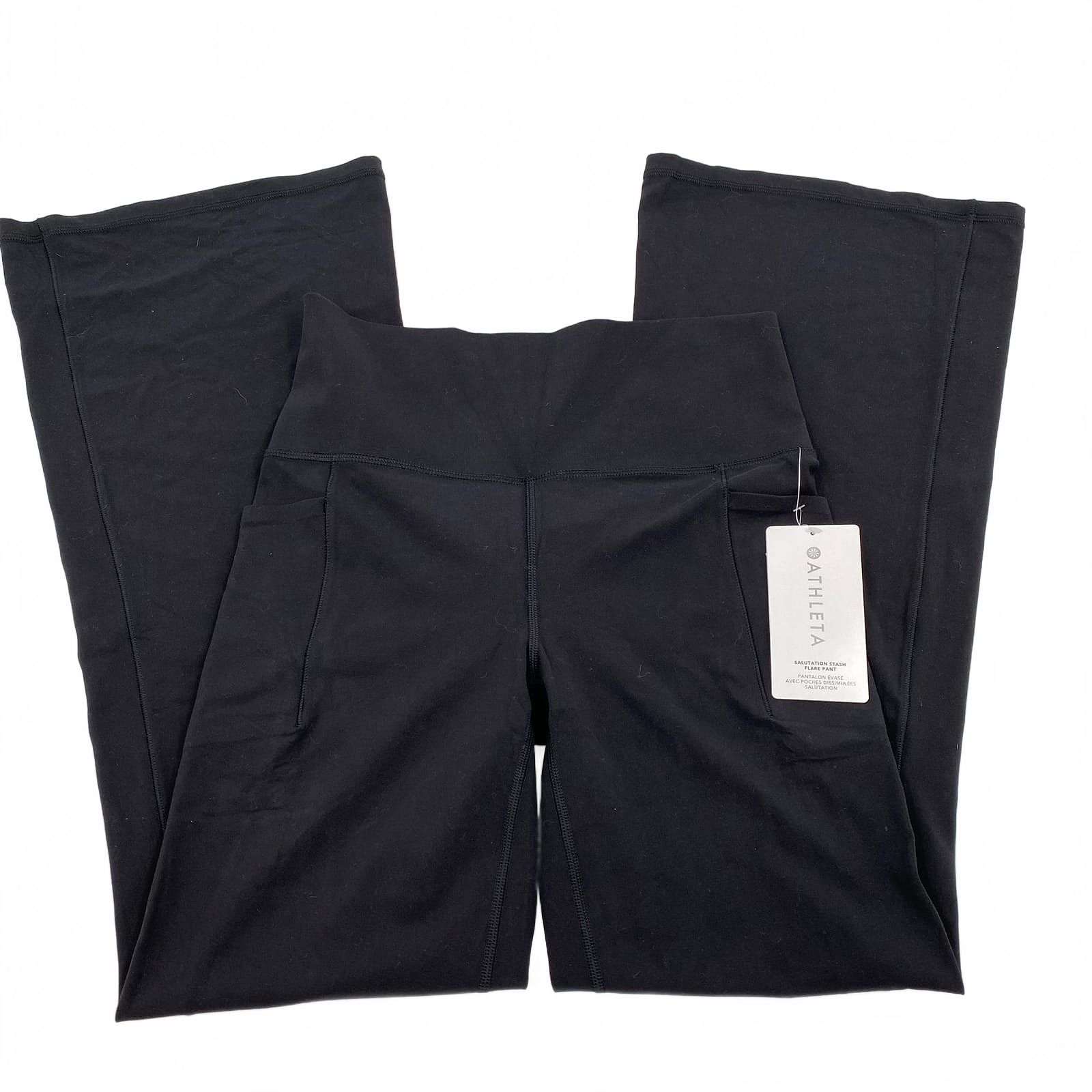 Athleta Black High Rise Wide Leg Jogger