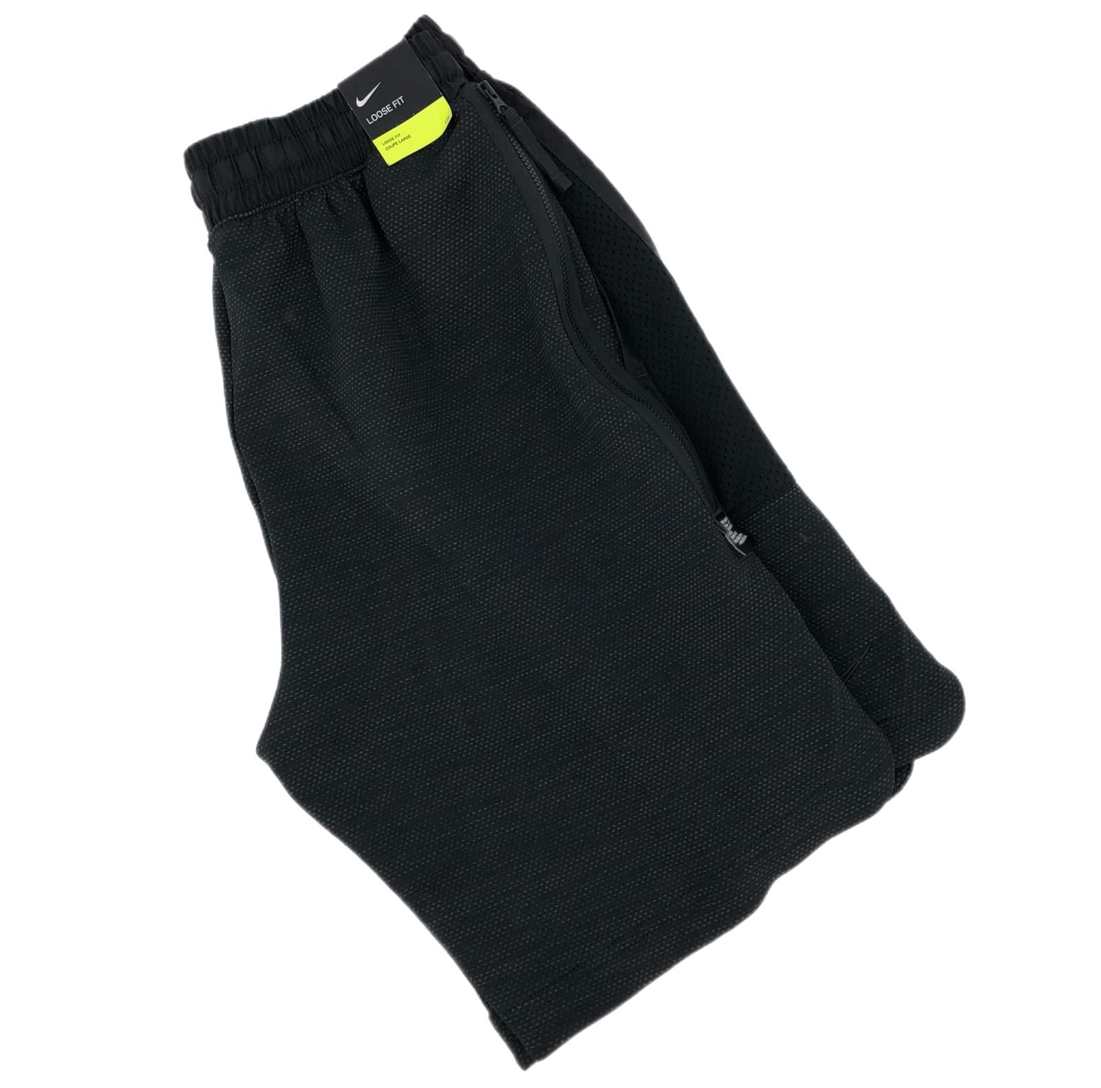 Nike Black High-Rise, Wide-Leg Athletic Shorts