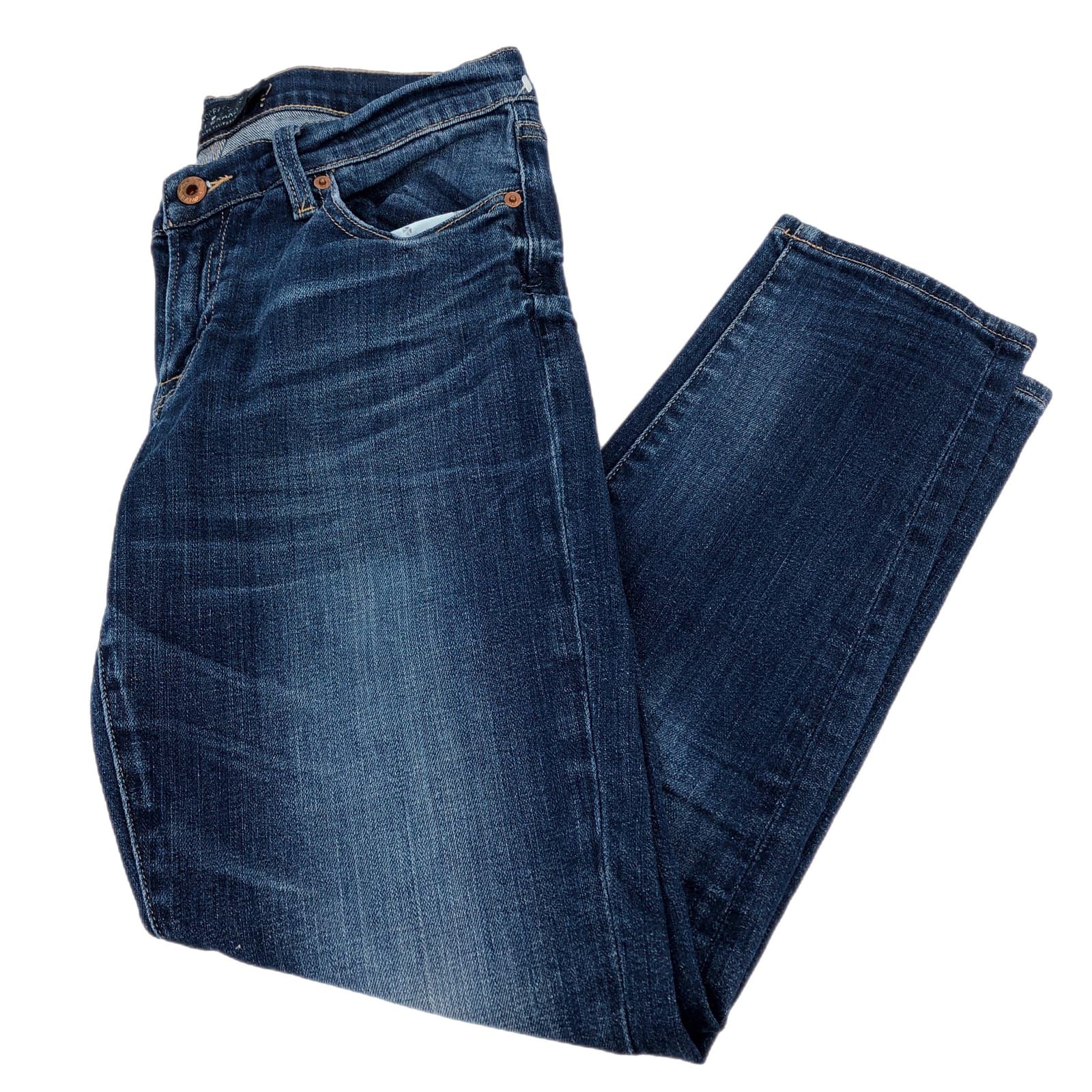 Lucky Brand Blue Straight Leg Jeans Light Wash Low Rise