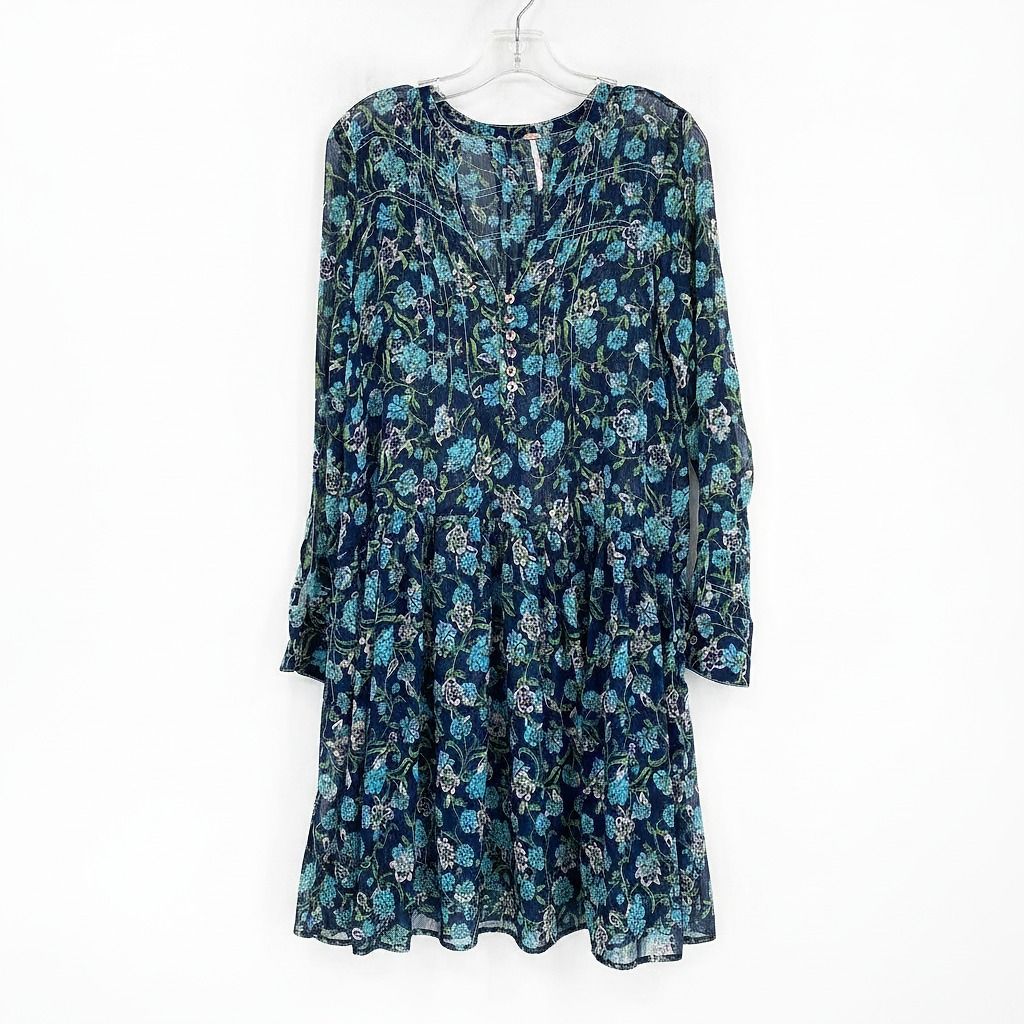Free People Floral Sheer Maxi Dress