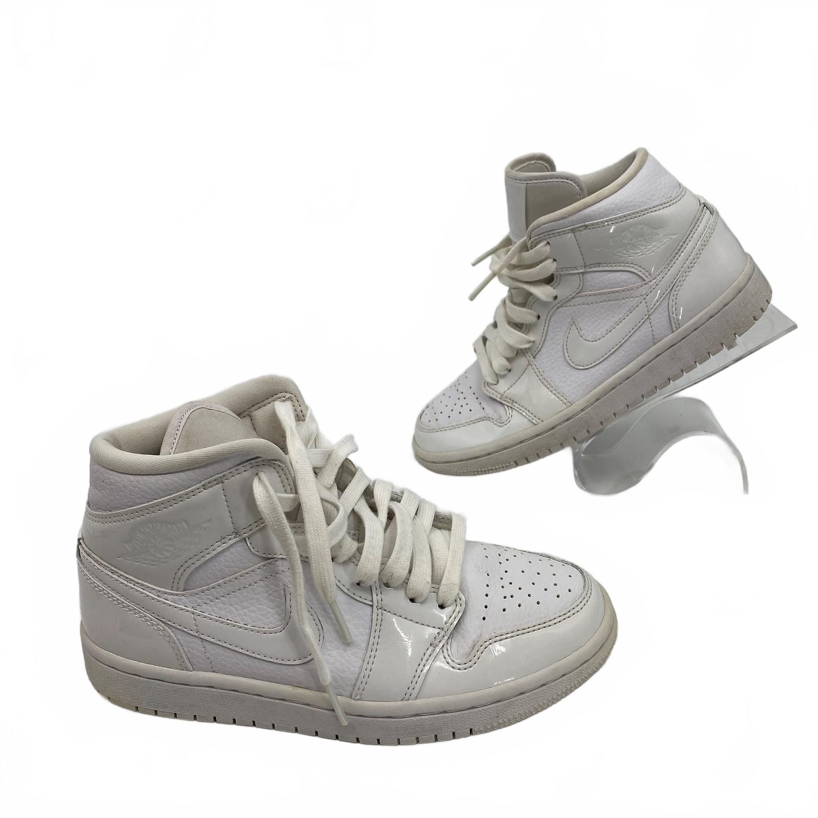 Nike White Sneakers Mid Tripple Pattent sneaker