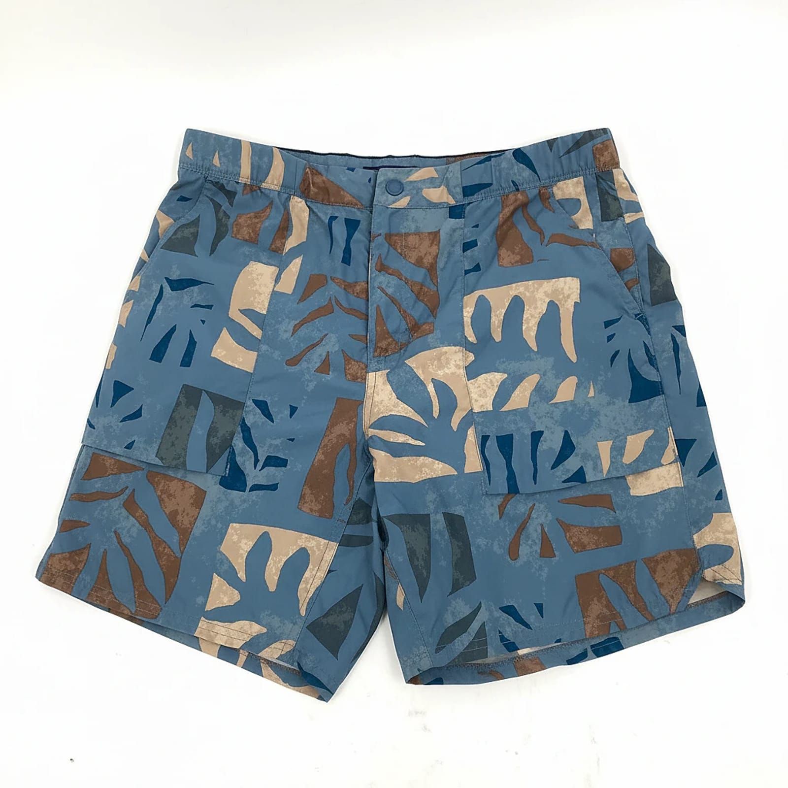 Mountain Hardwear Men’s Blue Tan Hybrid Biker Shorts