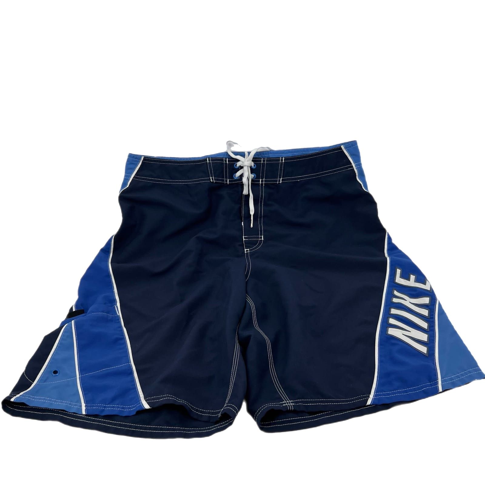 Nike Blue Mid-Rise Swim Shorts