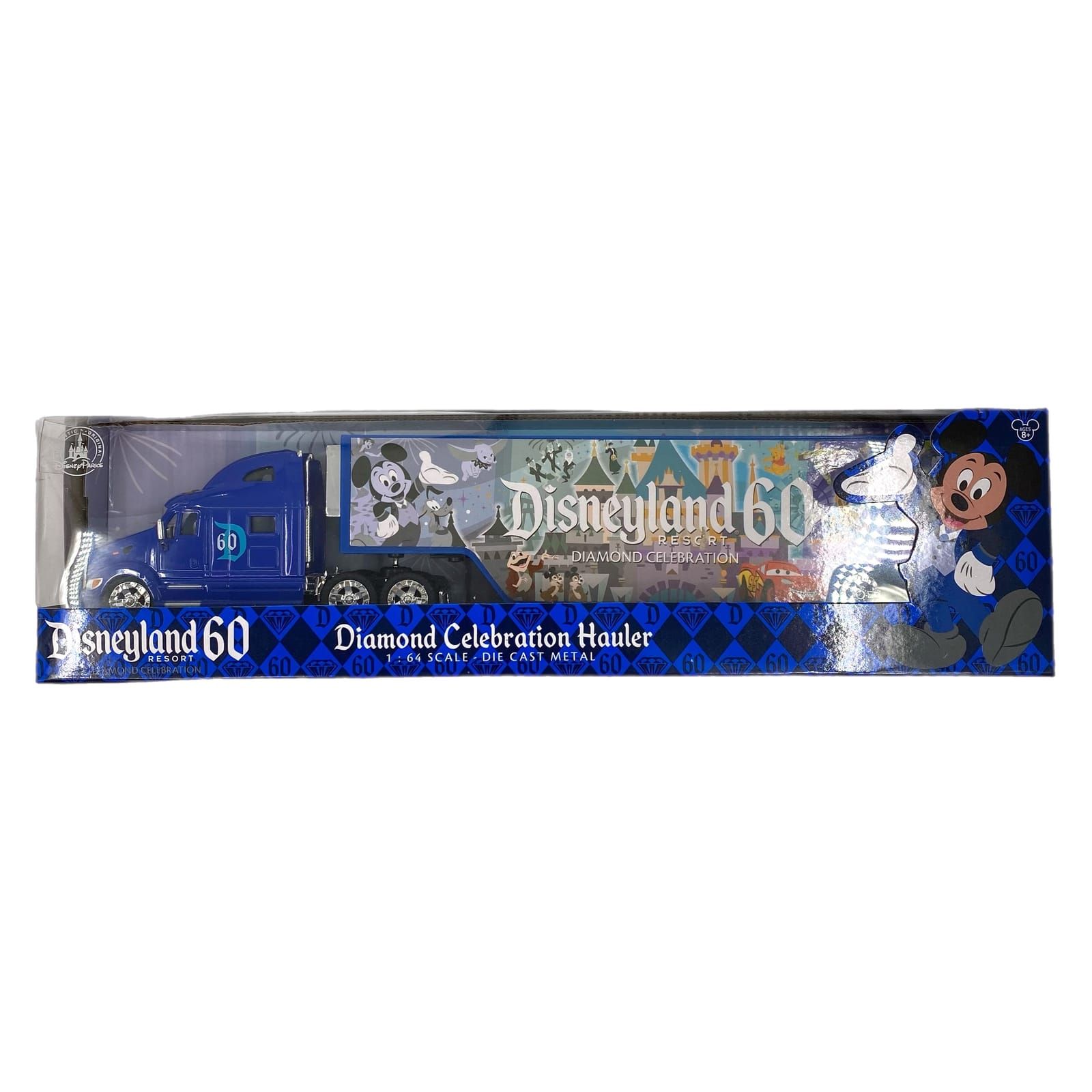 Disneyland 60 Blue Diamond Celebration Hauler Collectible Toy Semi-Truck