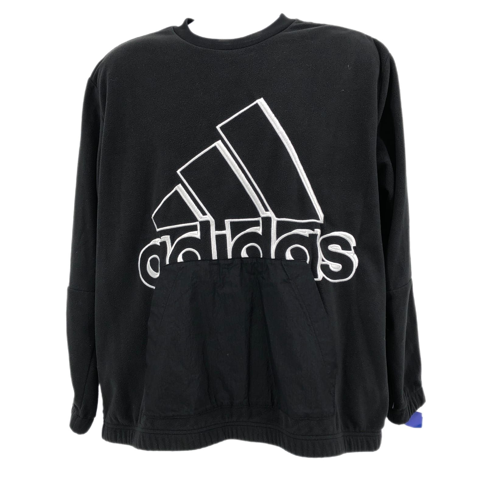adidas Black and White Pullover Sweatshirt with Logo