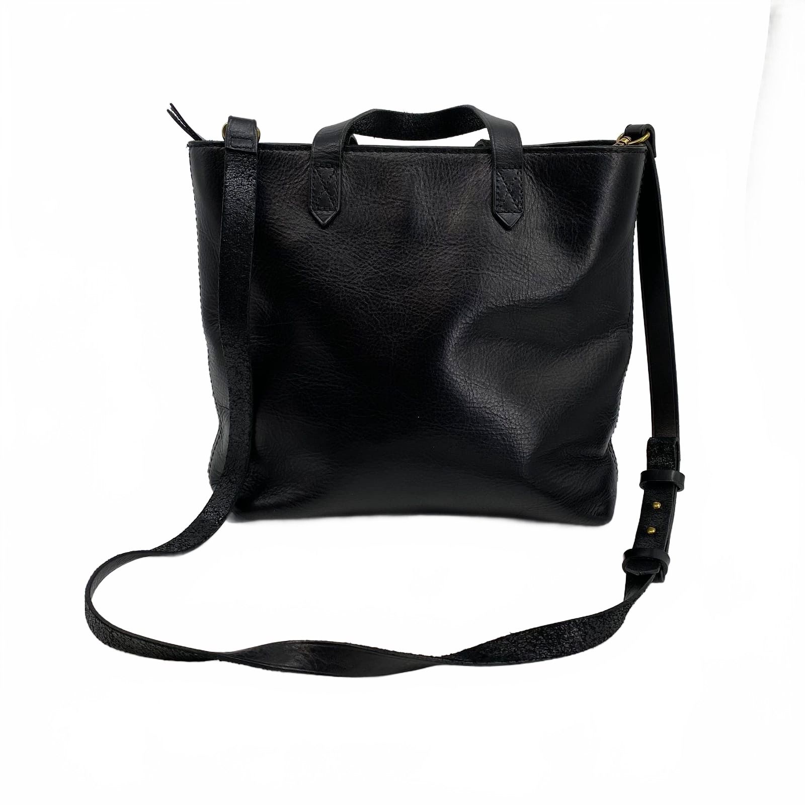 Madewell Black Leather Crossbody Bag