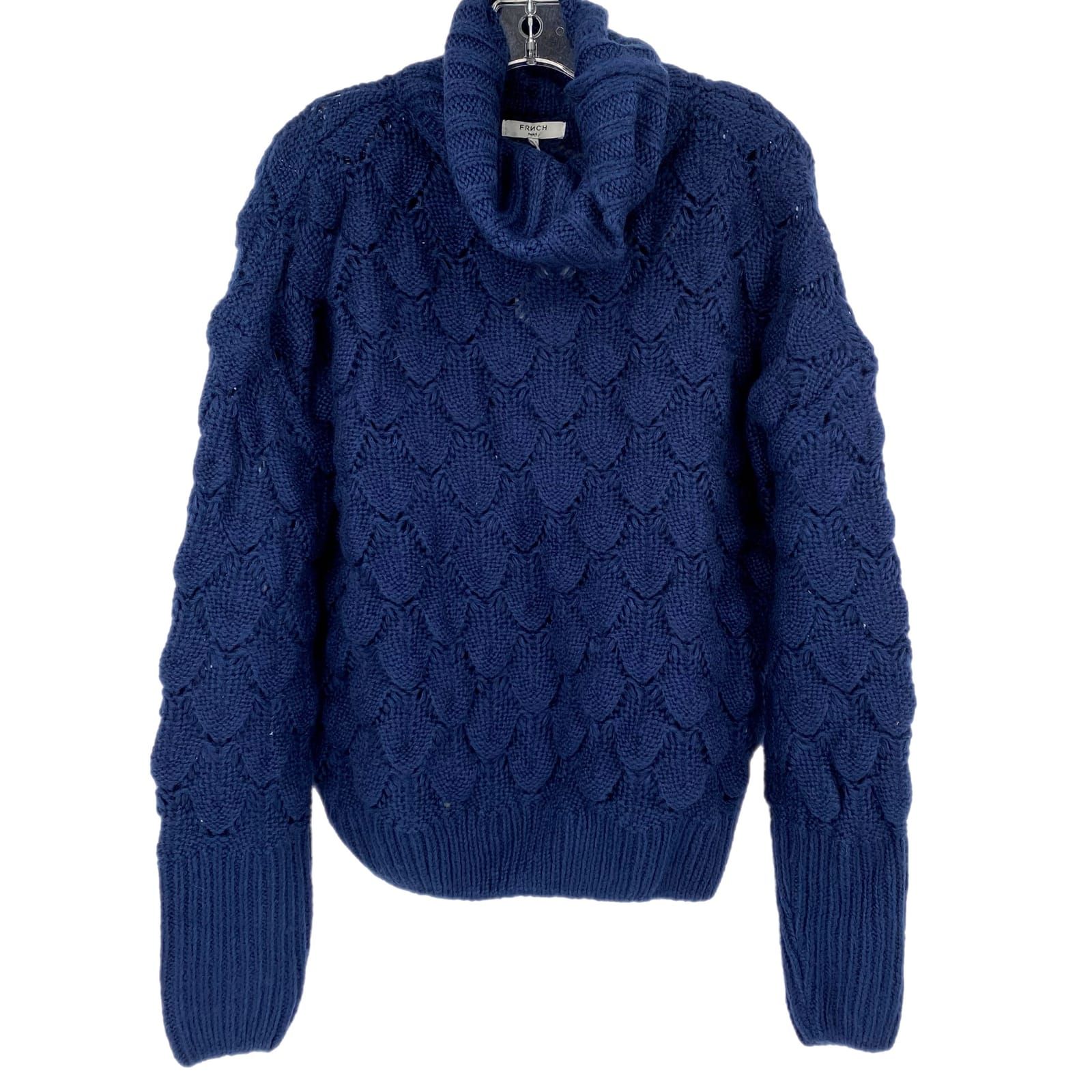 Frnch Blue Turtleneck Sweater