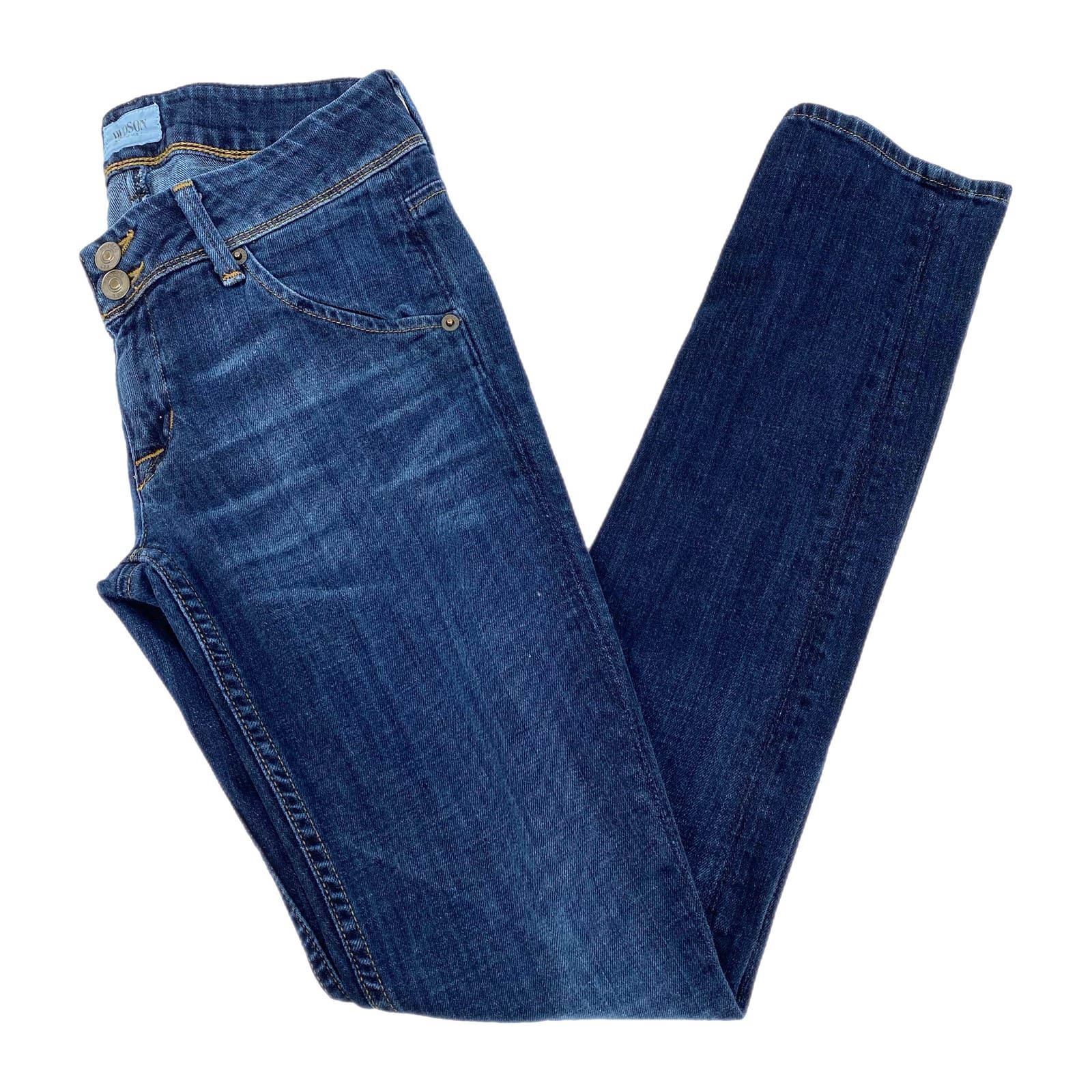 Hudson Jeans Blue Dark Wash Skinny Jeans