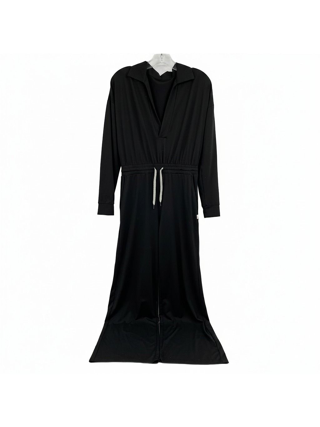Vuori Black Lux Intentions Collared Jumpsuit