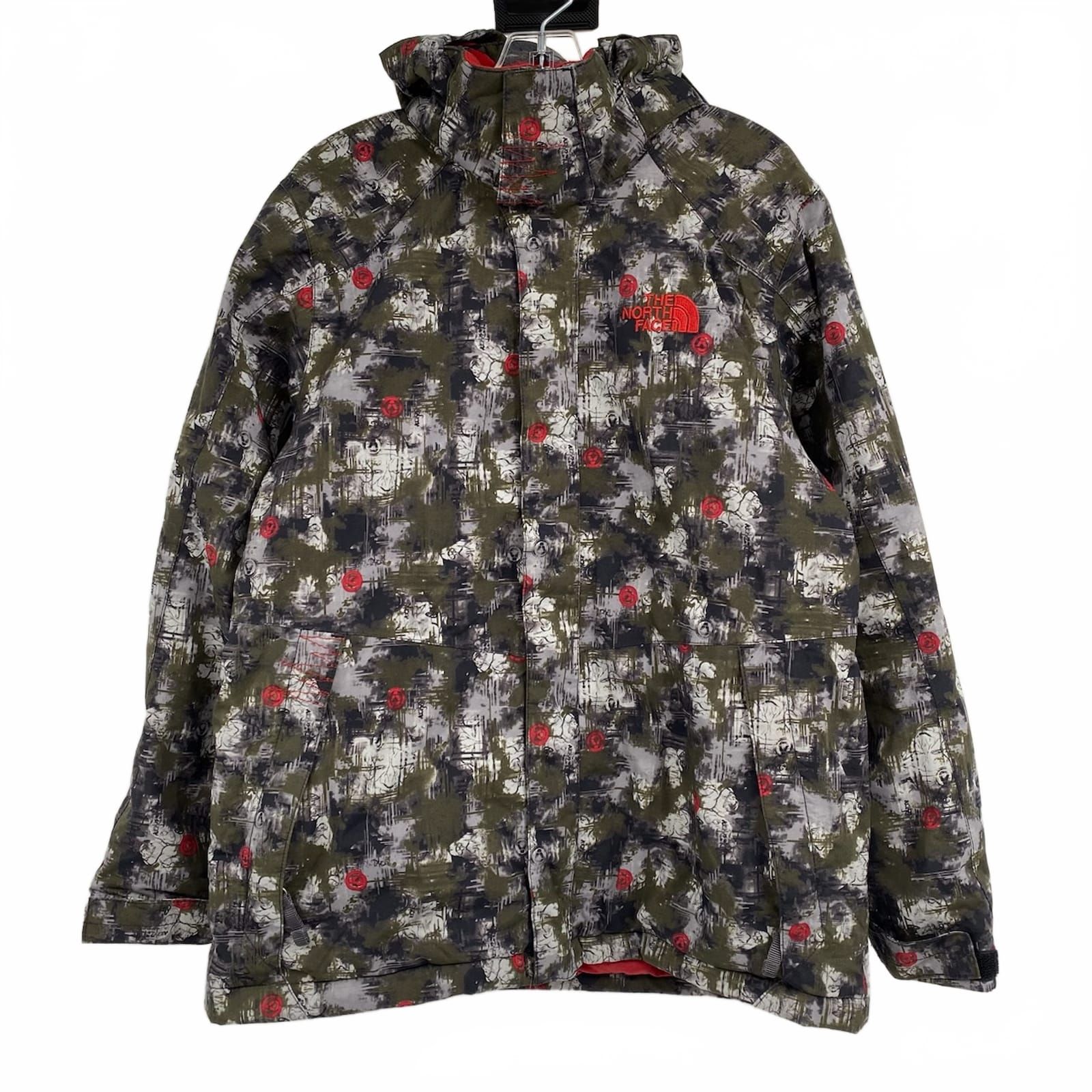 The North Face Green Red HyVent Jacket
