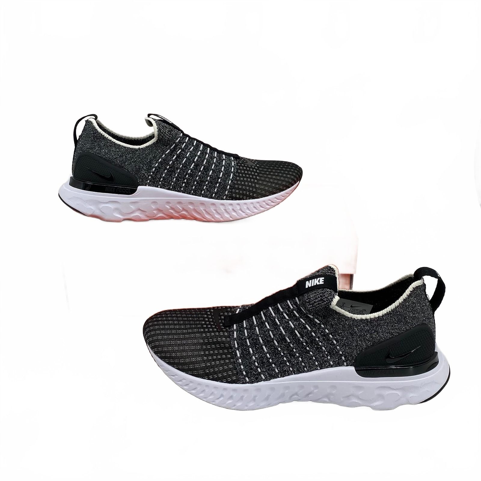 Nike Black White Sneakers React Phantom Run FK 2