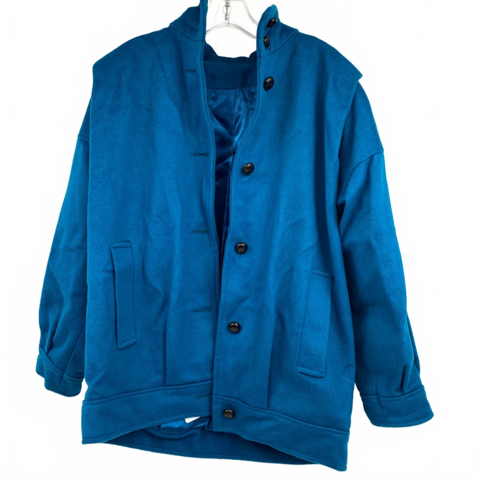 Nordstrom Blue 100% Wool Coat