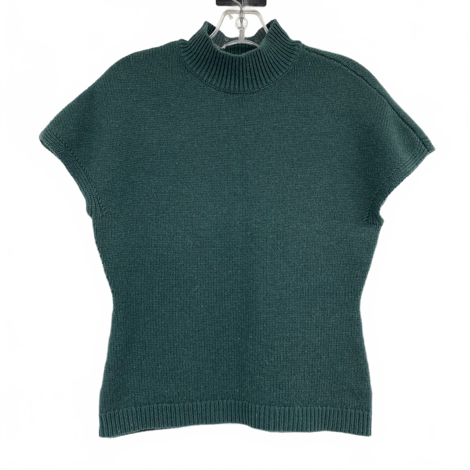 Lela Rose Green Wool Cashmere Blend Knit Sweater