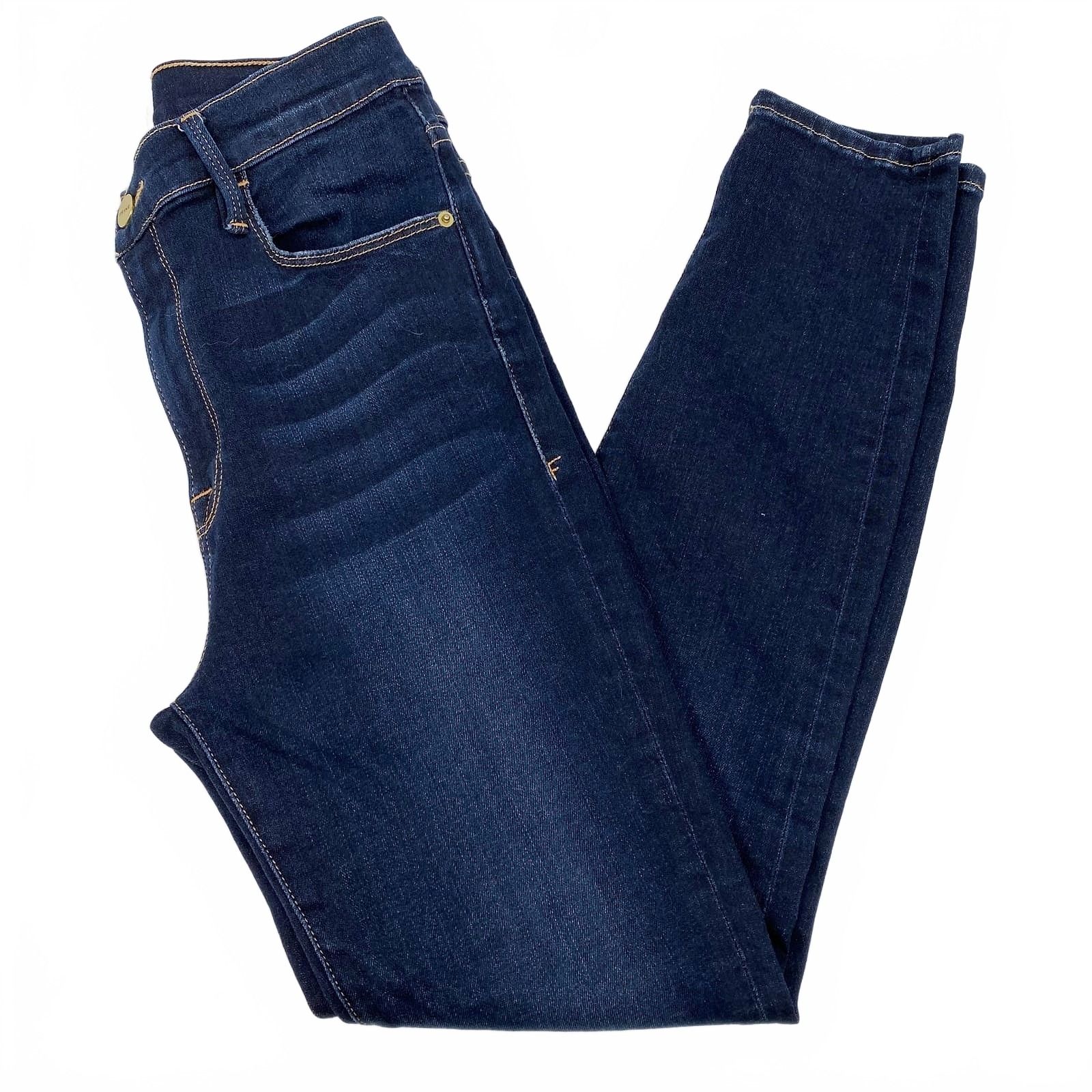 Frame Denim Dark Wash Ali Cigarette Skinny Jeans