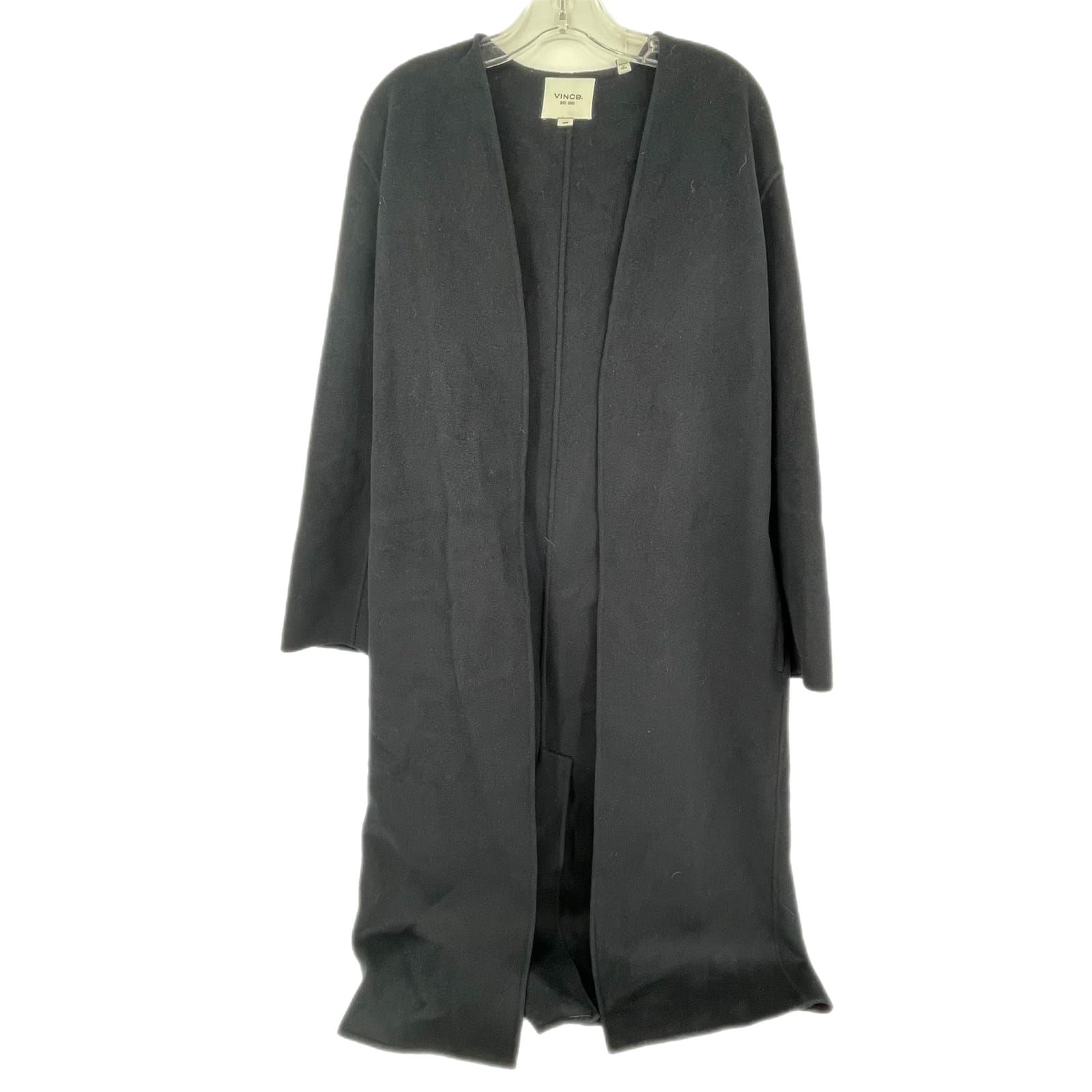 Vince Blue Wool-Cashmere Blend Overcoat