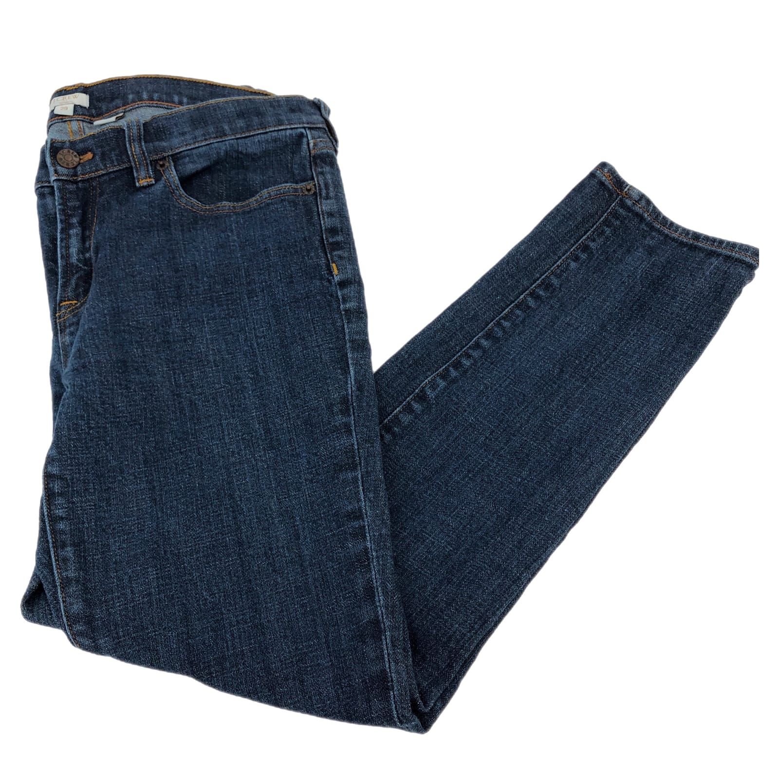 J. Crew Blue Mid-Rise Straight Leg Jeans