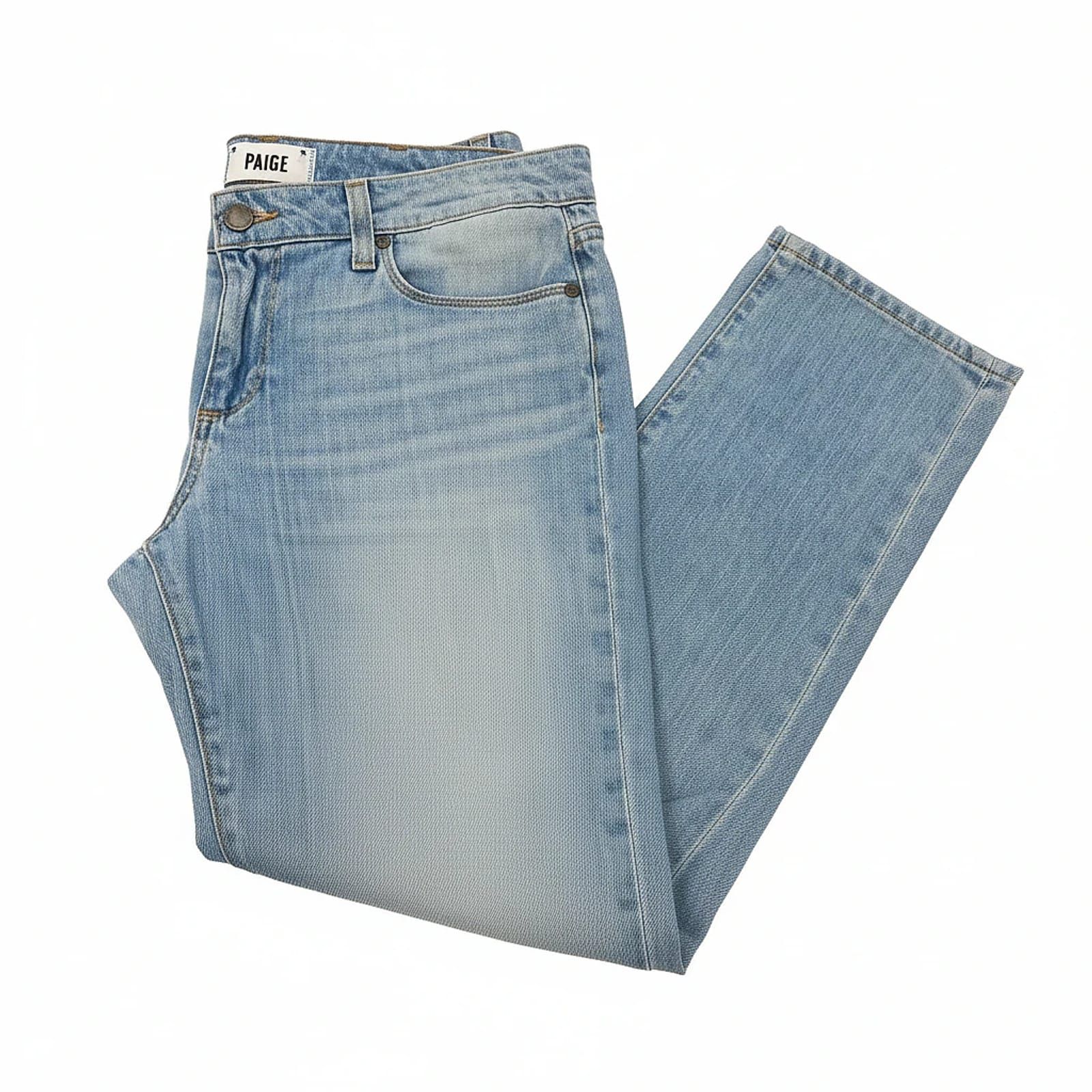 PAIGE Blue Jimmy Jimmy Crop Ankle Jeans