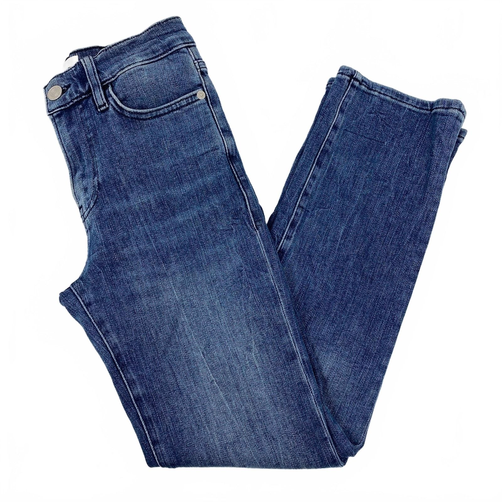Frame Denim Medium Wash Le High Straight Jeans