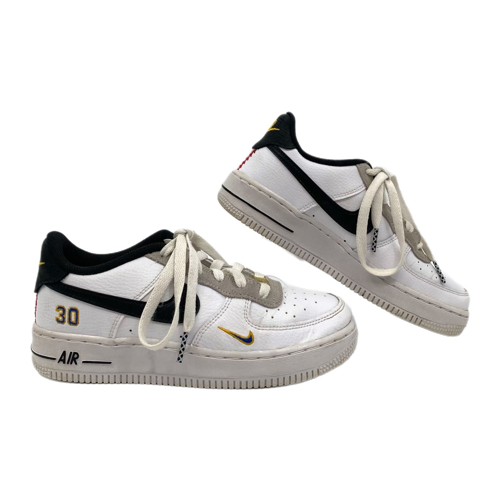 Nike White Black Ken Griffey Air Force 1 Sneakers