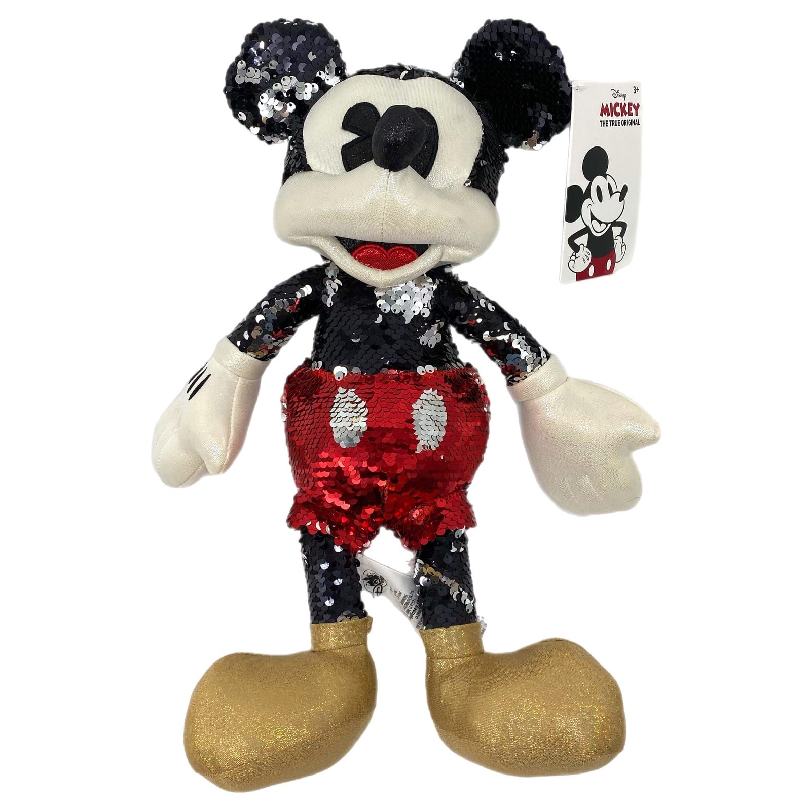Disney Black Sequin Mickey Mouse Collectible Plush