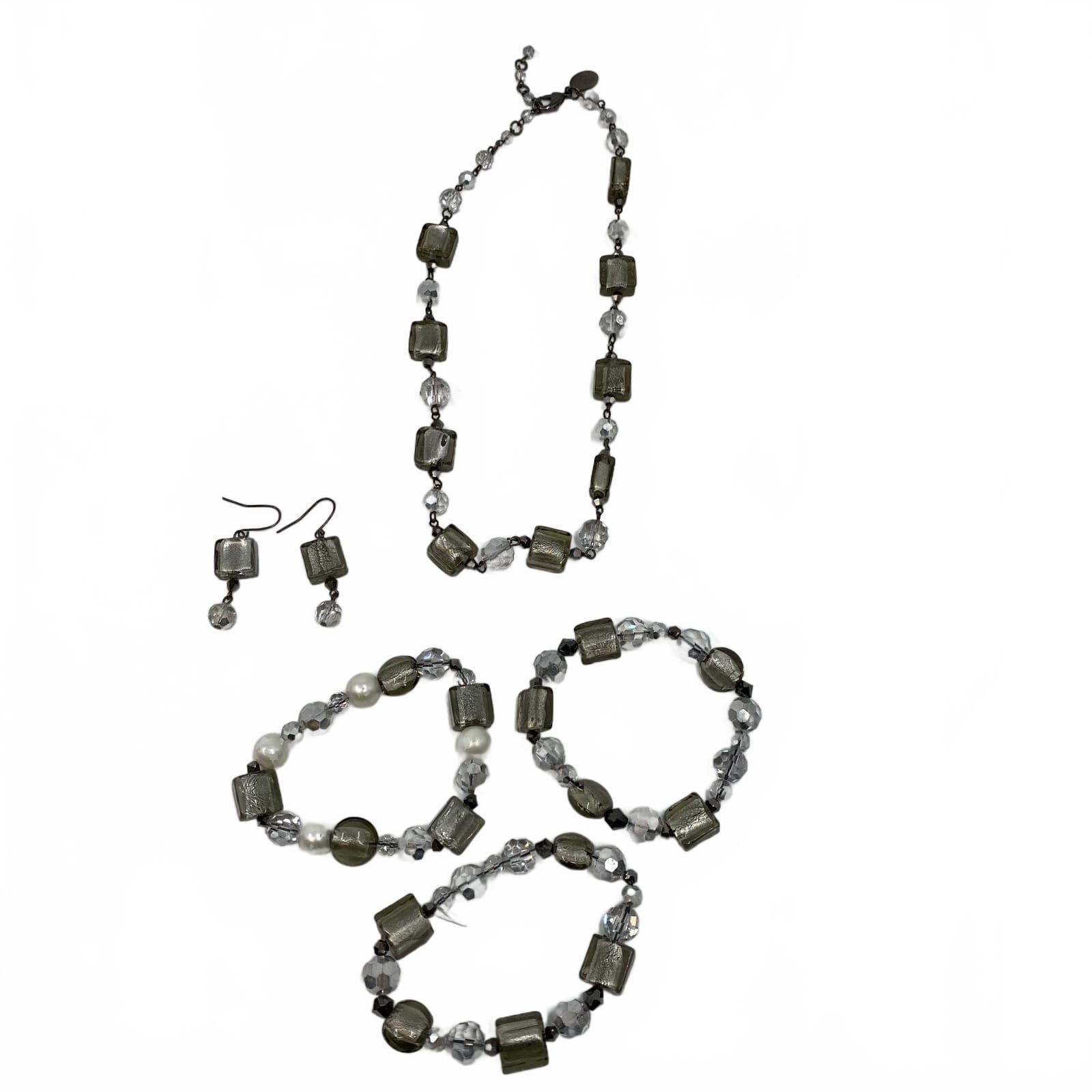 White House Black Market Beaded Necklace Set