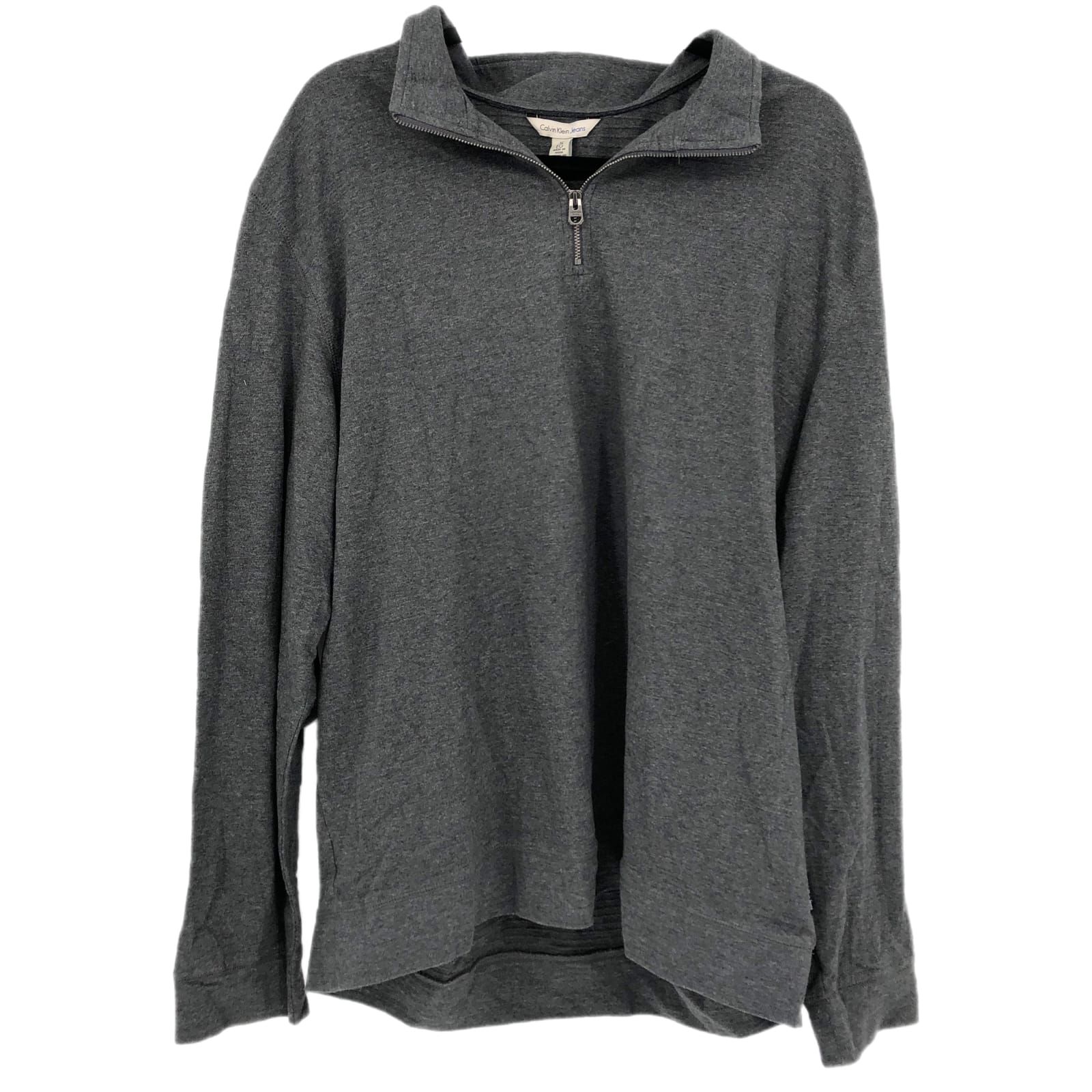 Calvin Klein Gray Pullover Crew Neck Sweater
