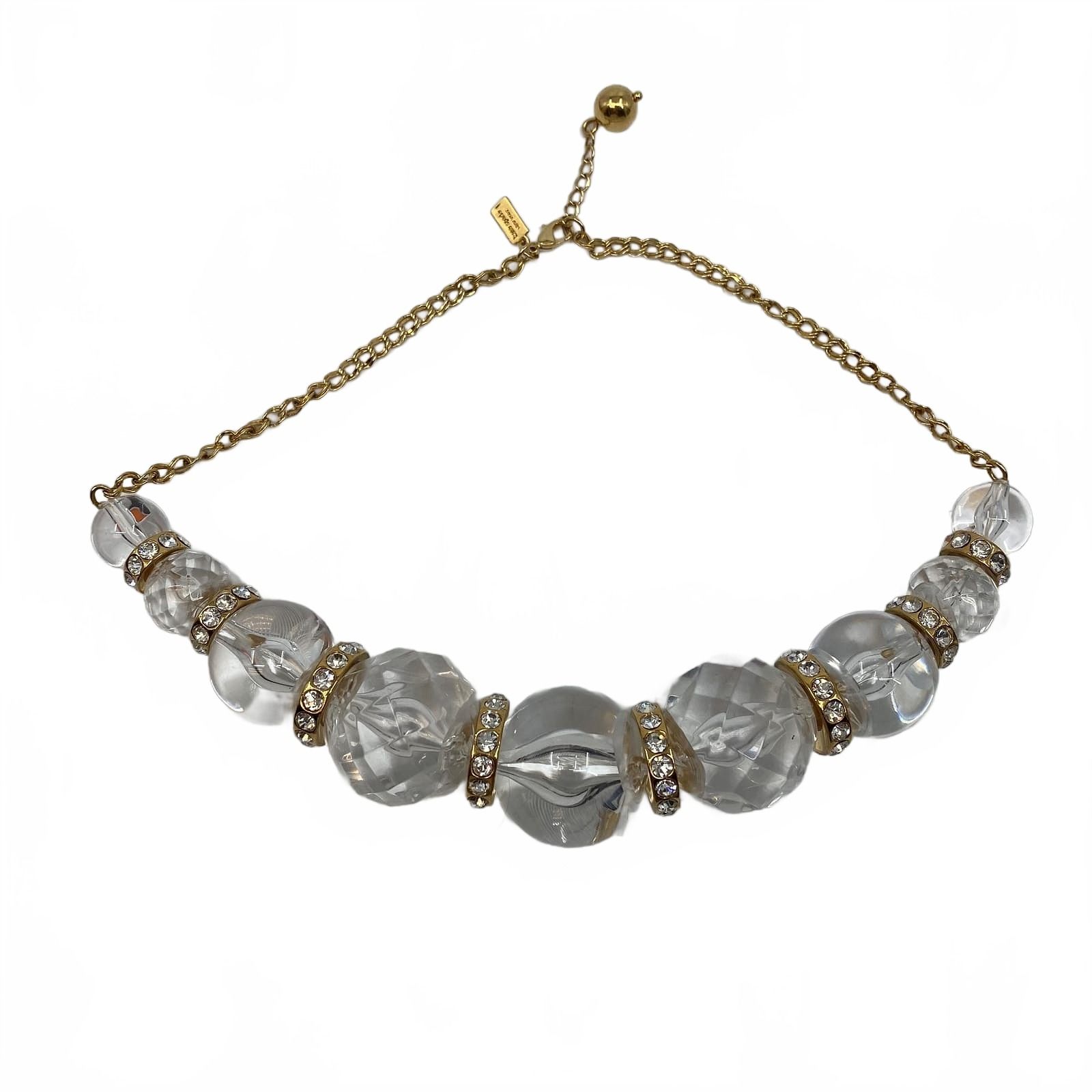 kate spade Clear Circle Sparkle Choker
