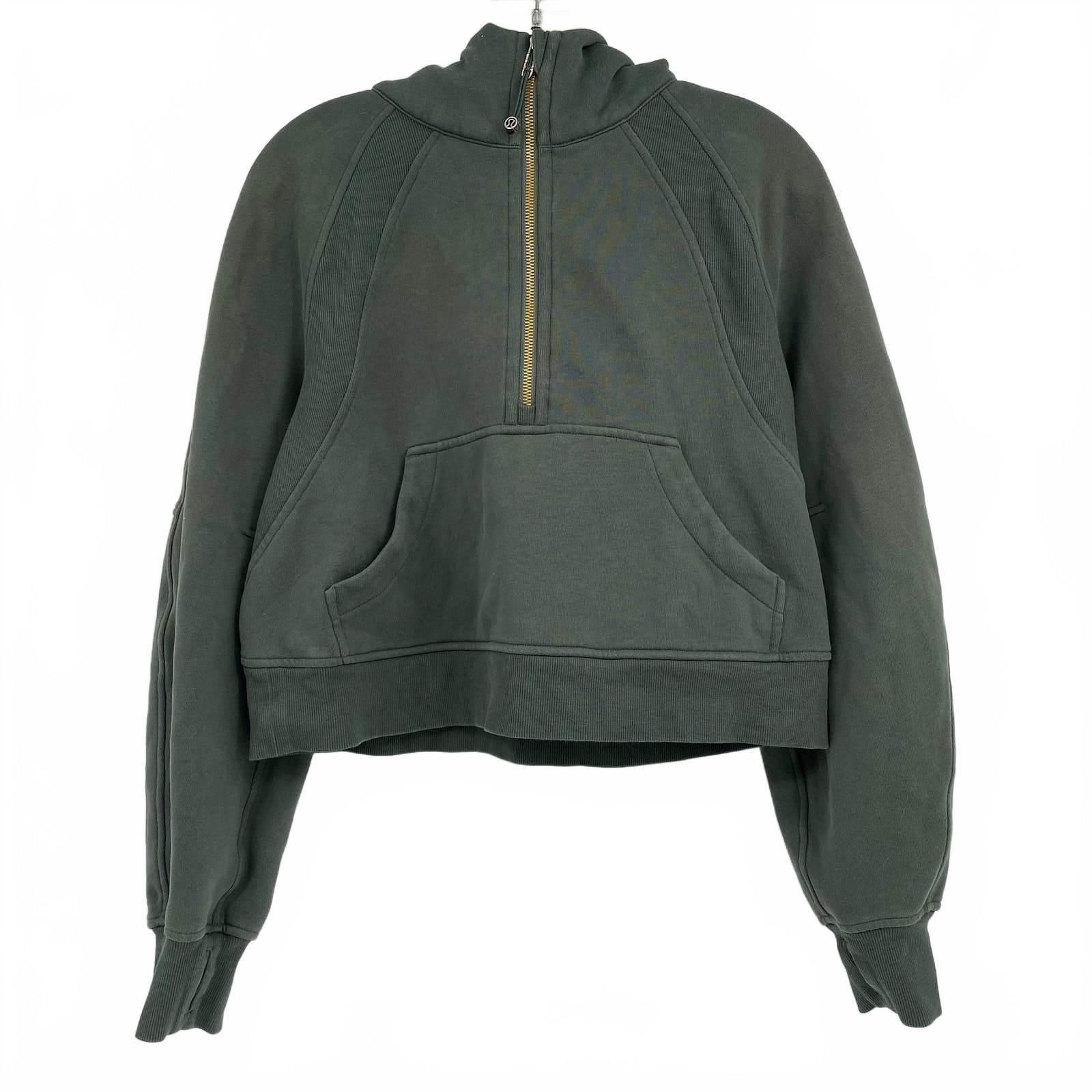 lululemon Green Scuba Oversized Half Zip Hoodie