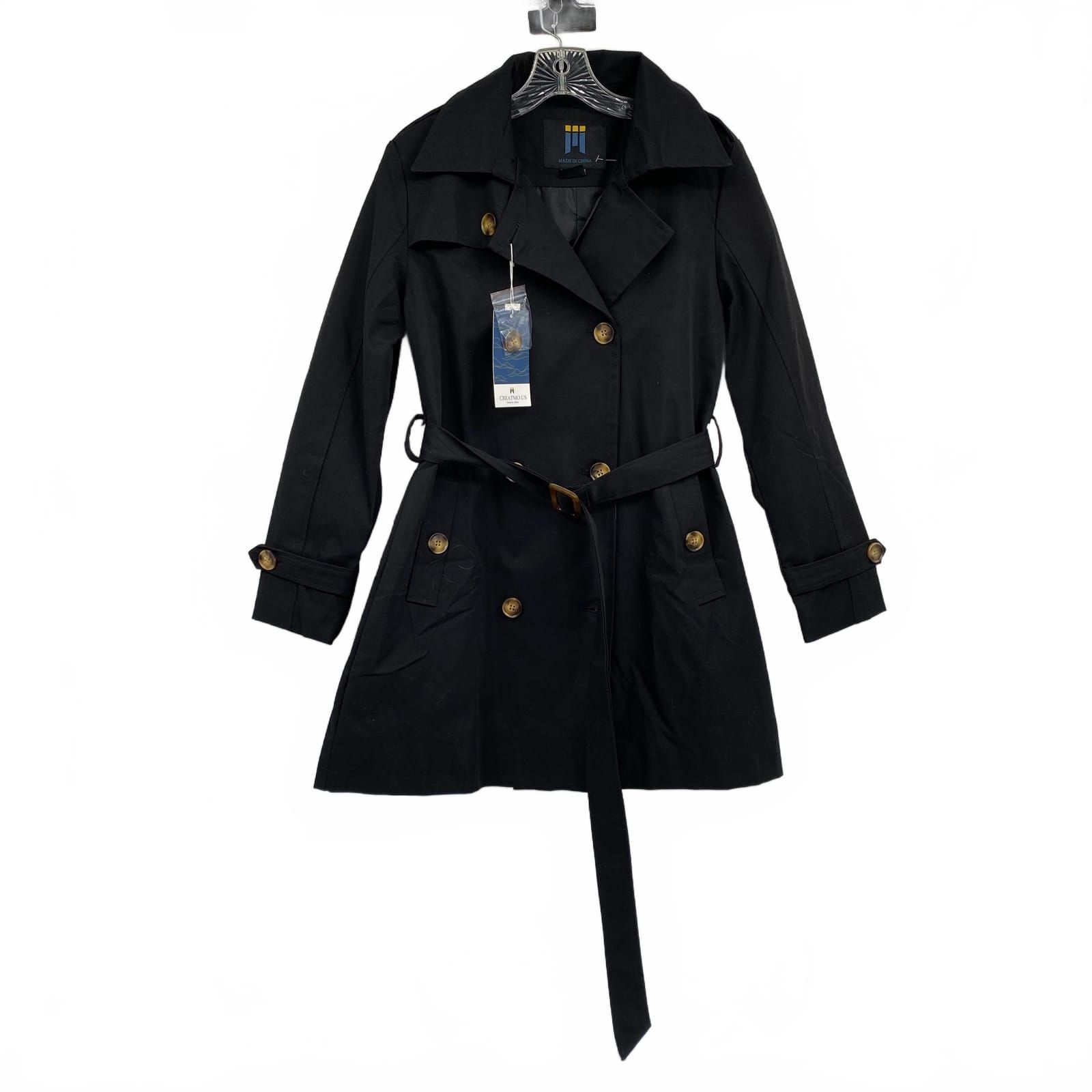 Creatmo Black Trench Coat