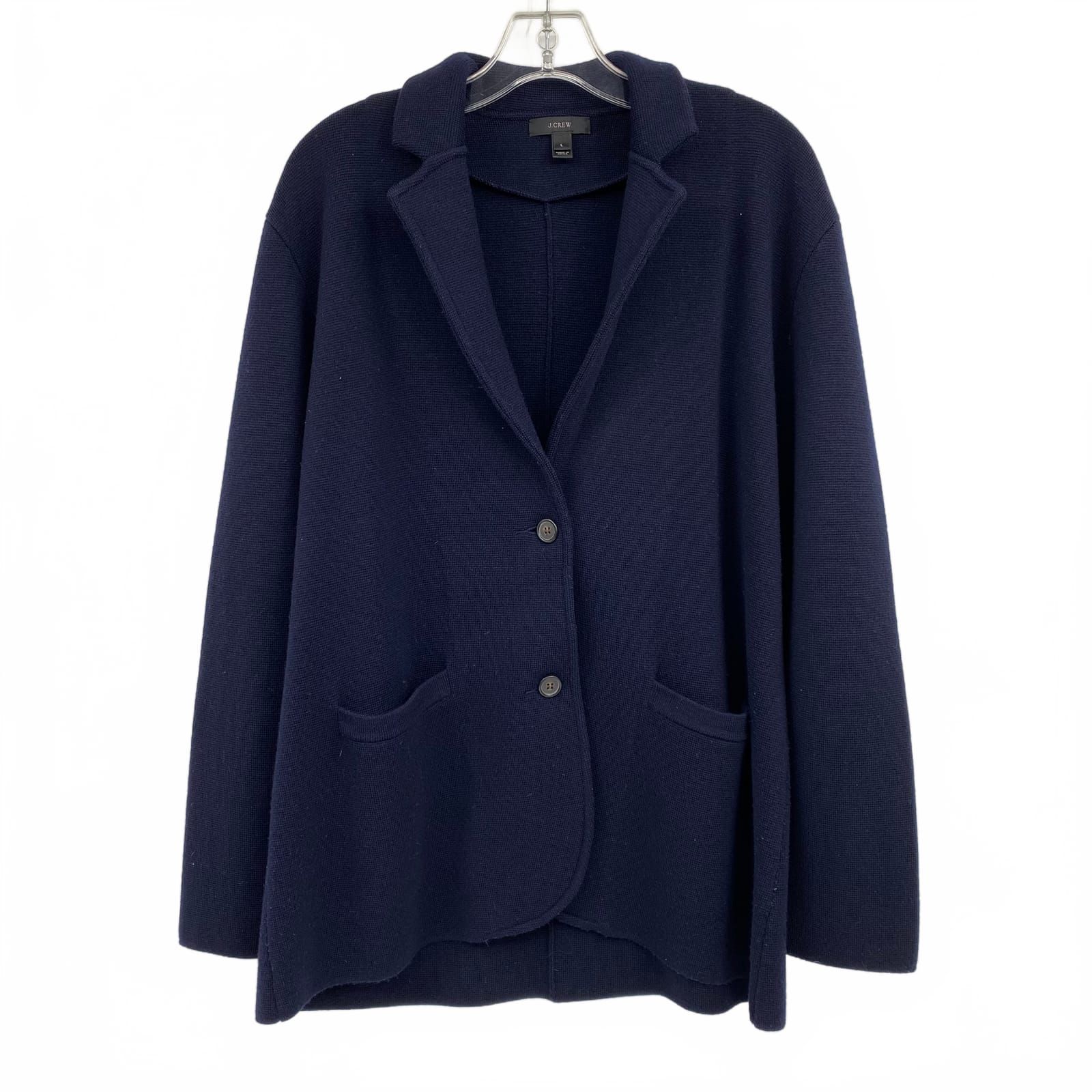 J. Crew Blue 100% Merino Wool Blazer
