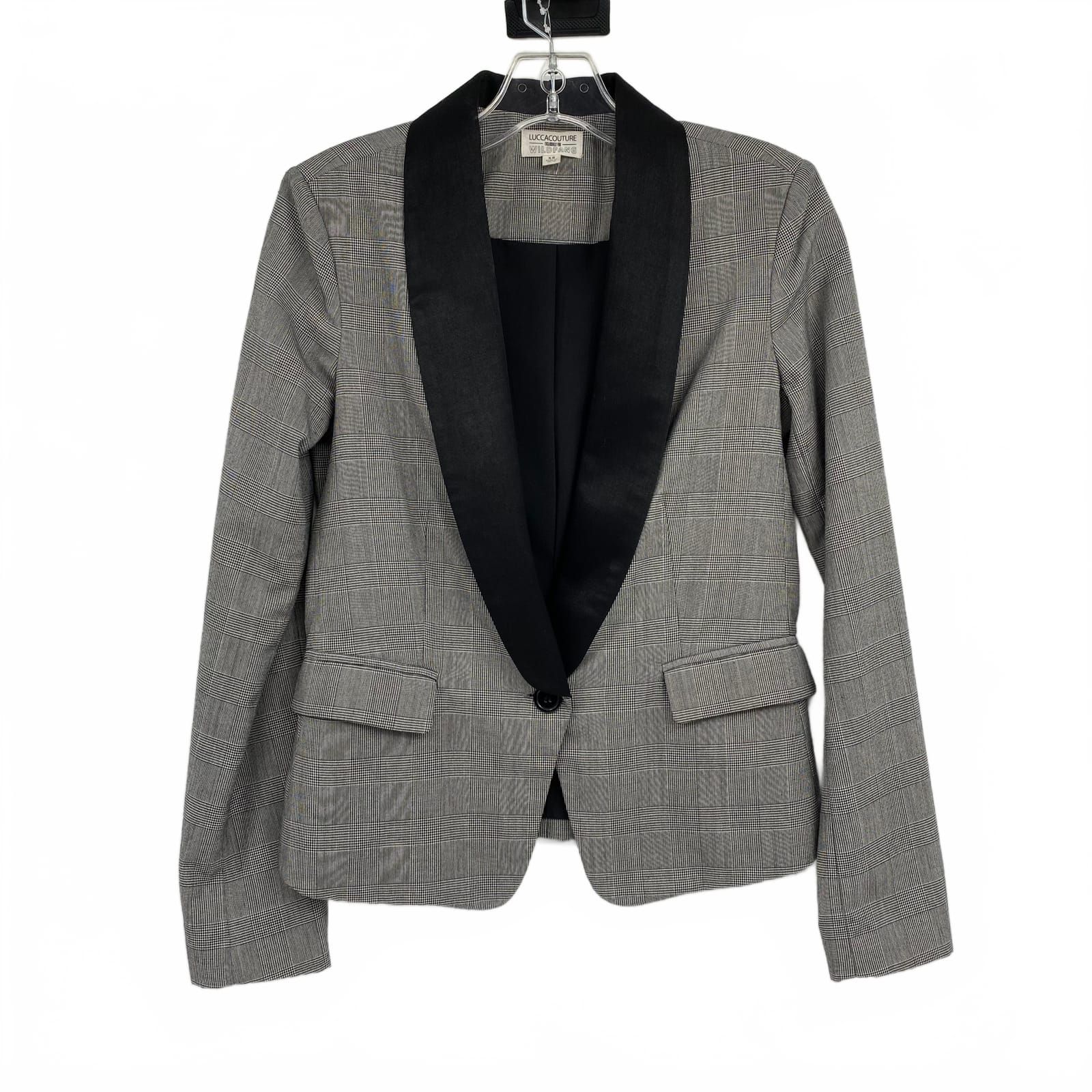 Wildfang x Lucca Couture Black Plaid Blazer