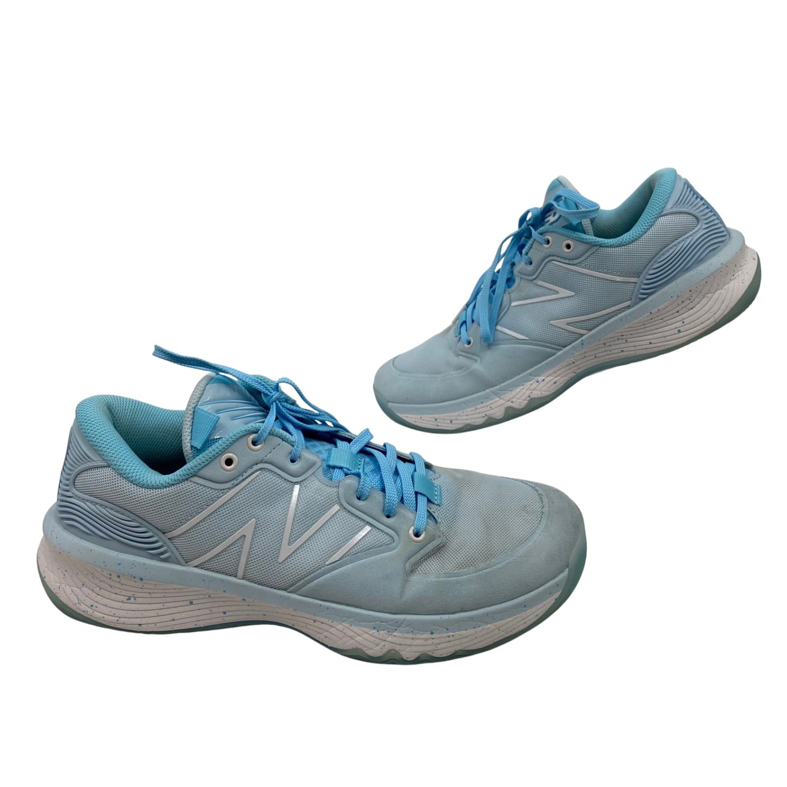 New Balance Blue Synthetic Hesi Low Basketball Sneakers