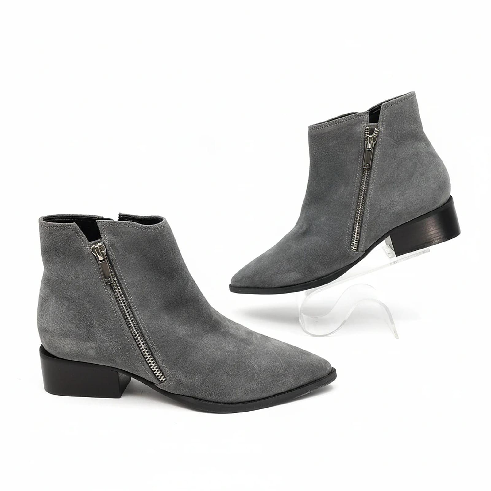 Marc Fisher Gray Suede Bootie
