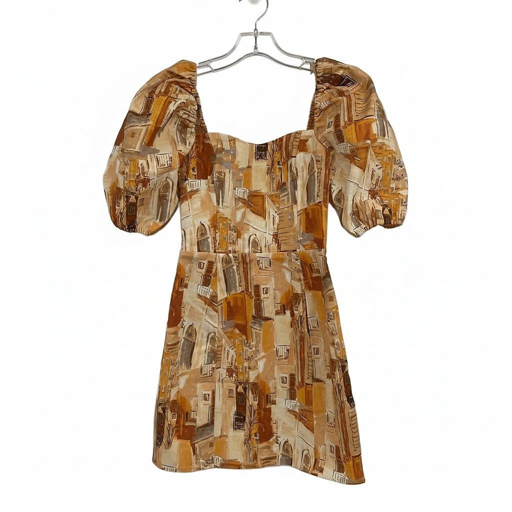other stories orange dress Fitted Ruched Dress - Orange - Clothing