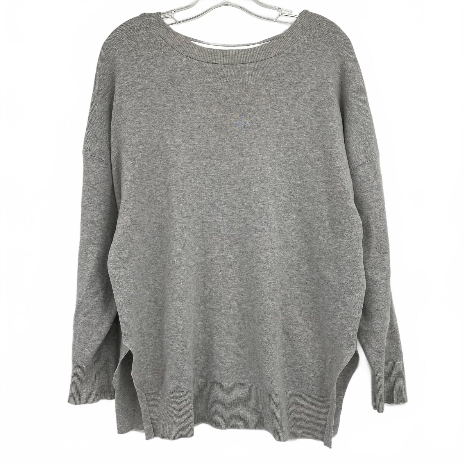 IRO Gray Open Back Sweater