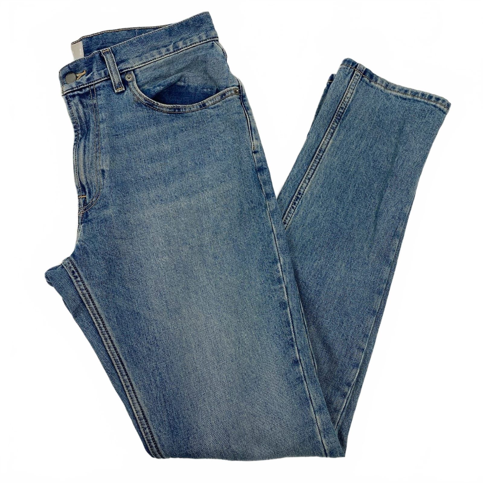 Everlane Light Wash Slim Straight Jeans