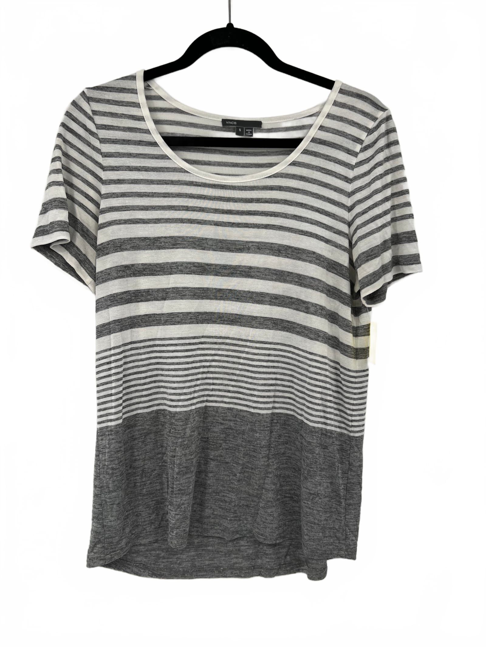 Vince Gray Striped Tee