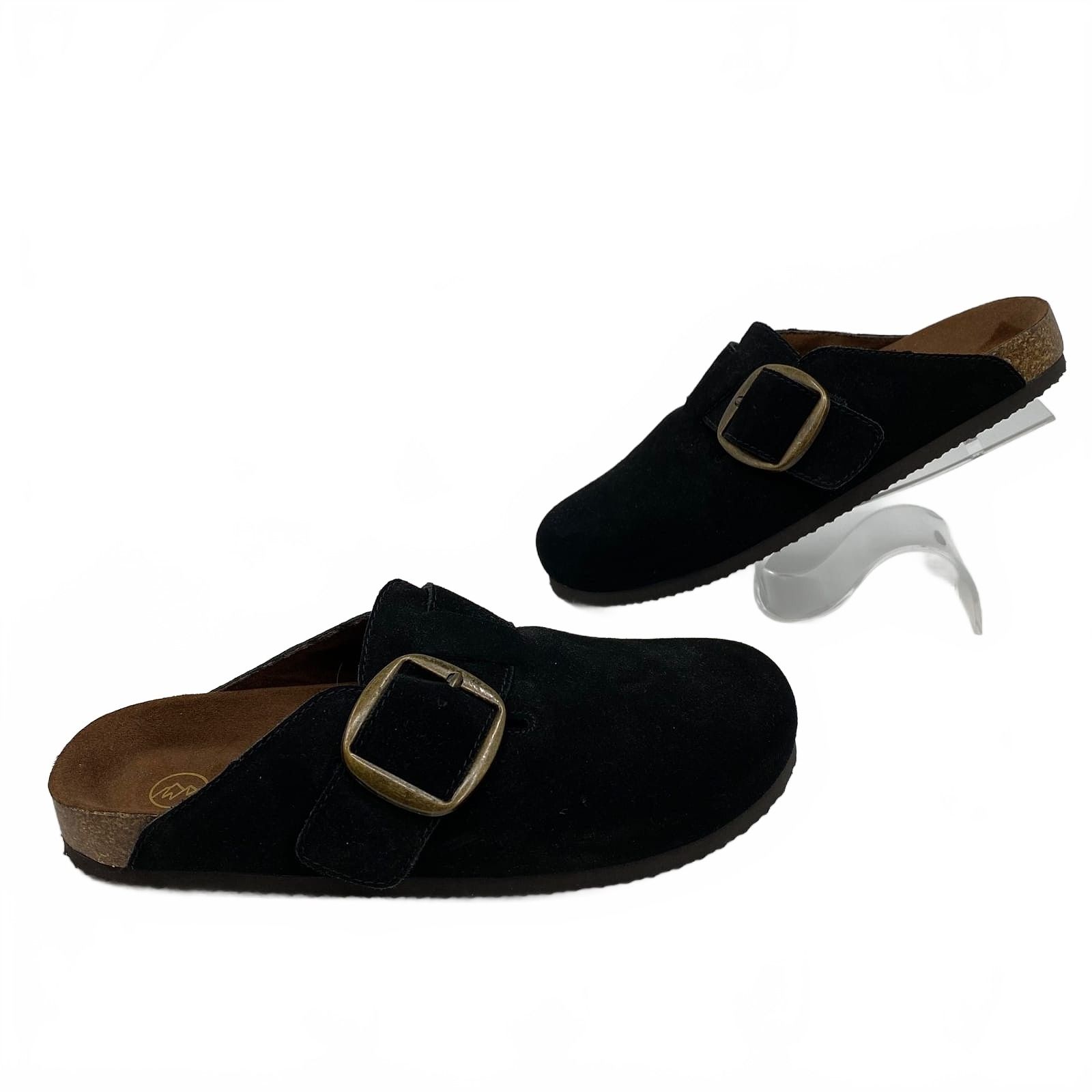 White Mountain Slip-On Suede Mules