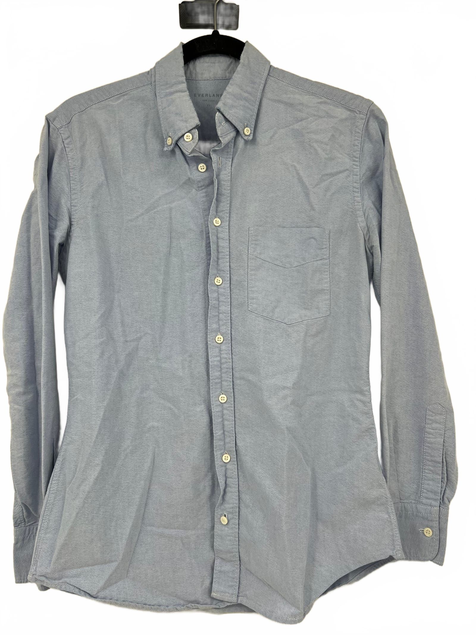 Everlane Blue Cotton Button-Down Shirt