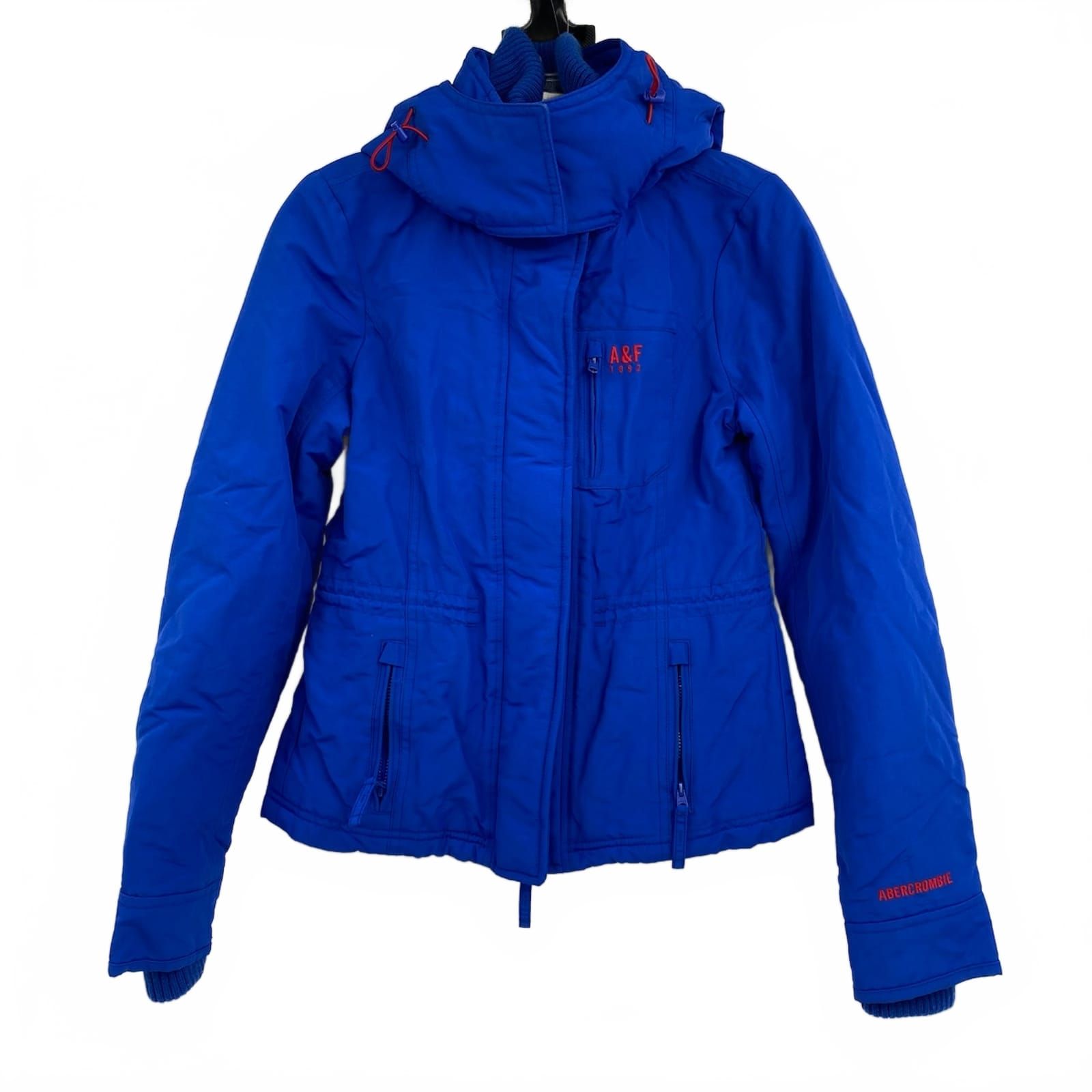 Abercrombie & Fitch Blue Hooded Jacket