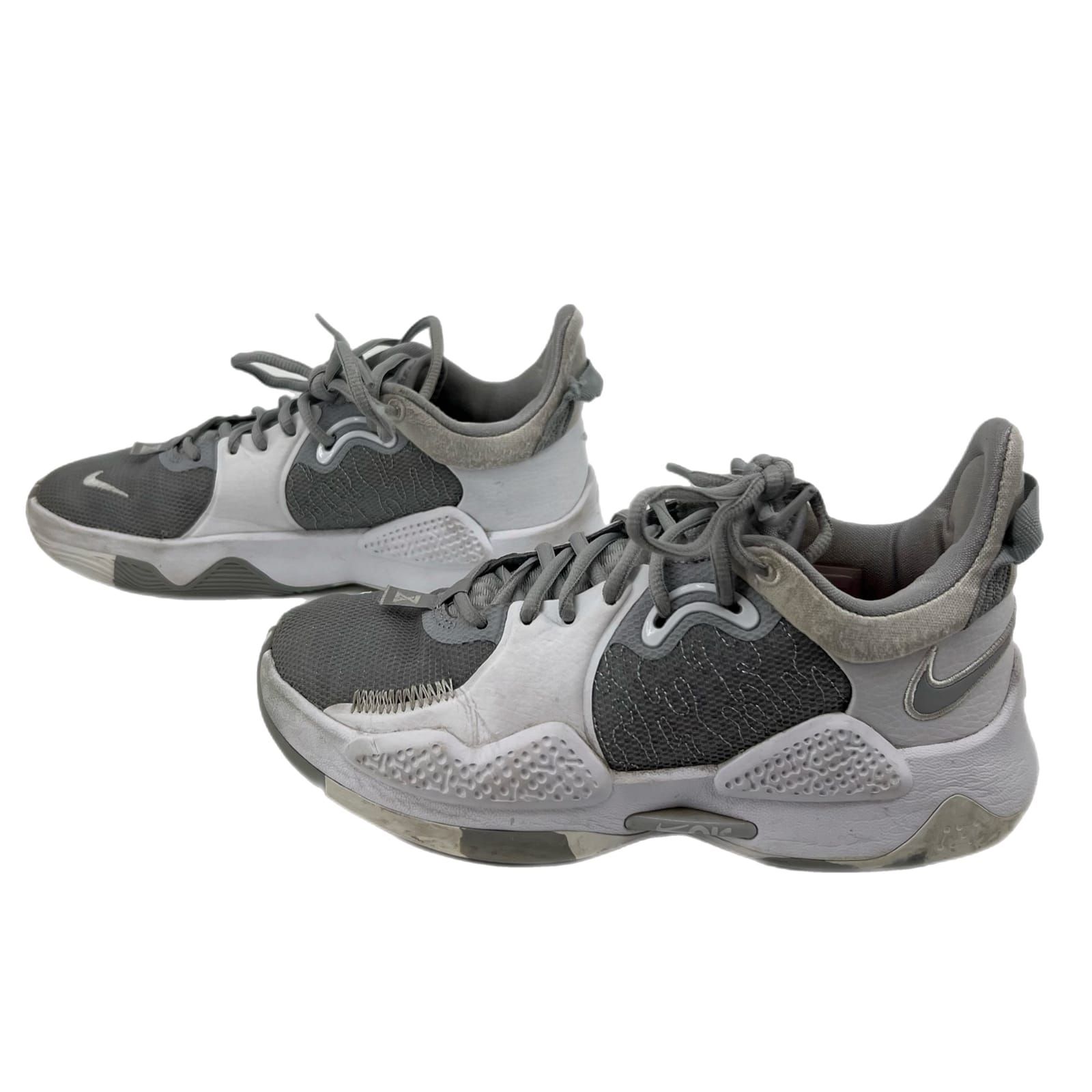 Nike Gray/White Paul George Kids Sneakers
