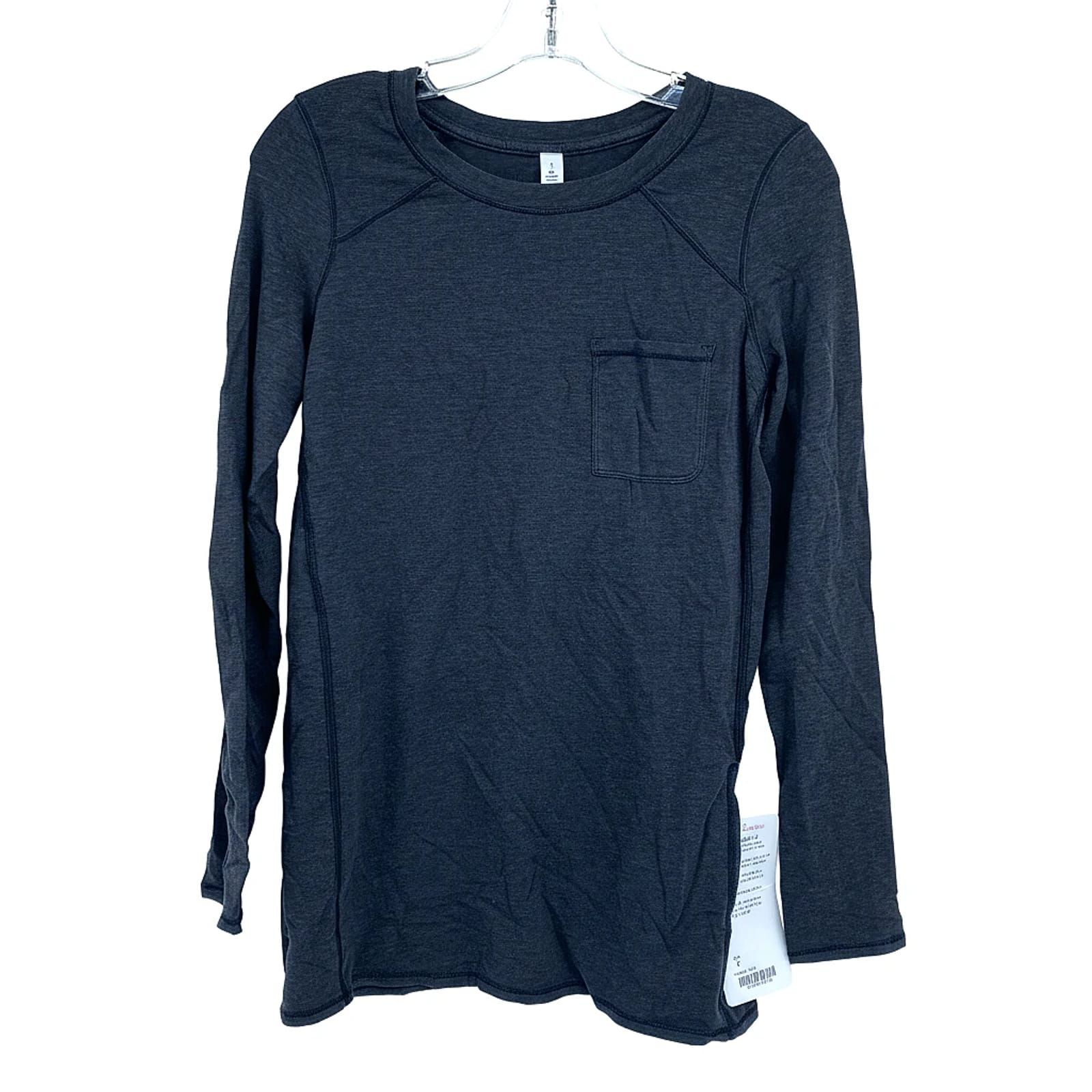 Lululemon Gray Long Sleeve Tee for Women