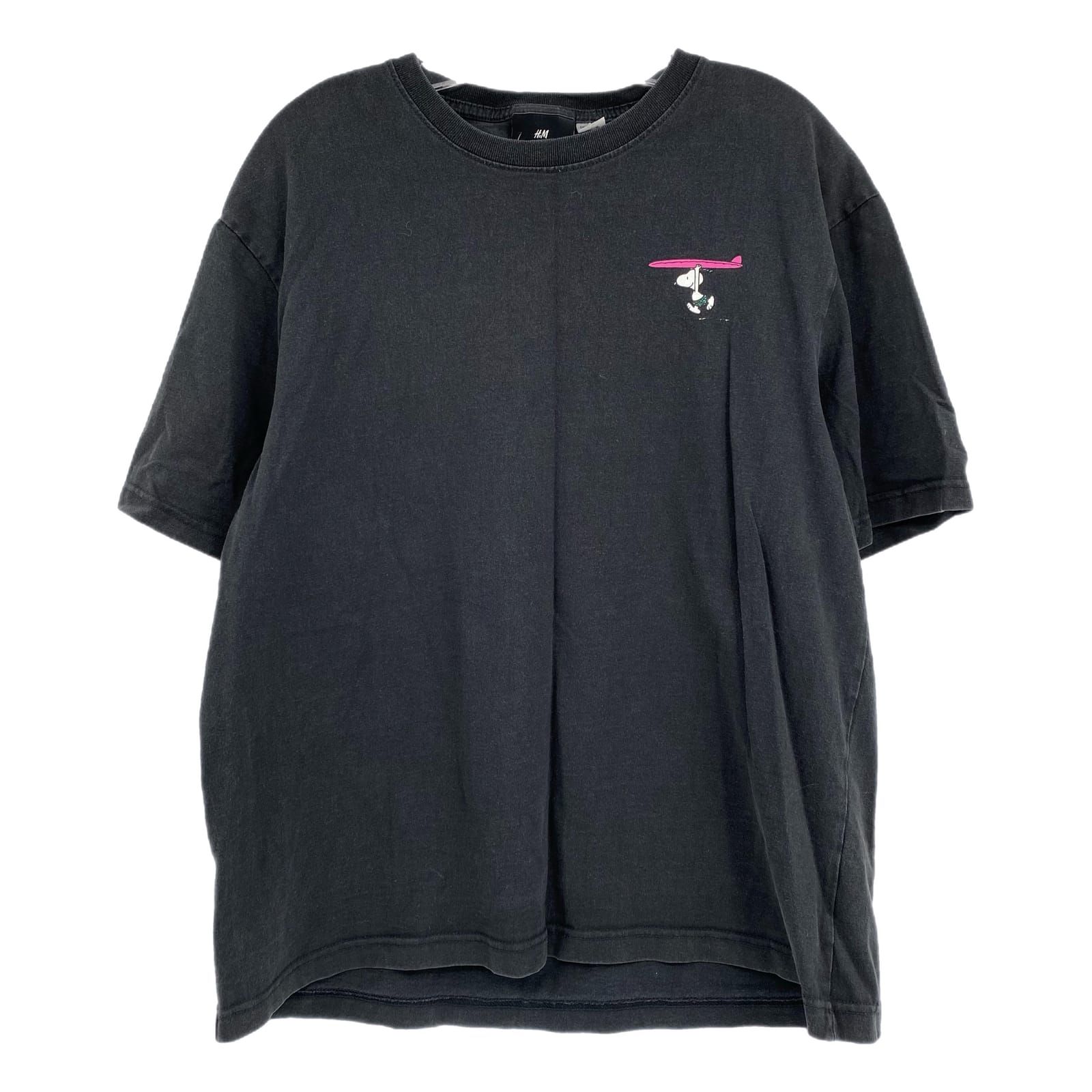 H&M Black Snoopy Beach Beagle Graphic Tee