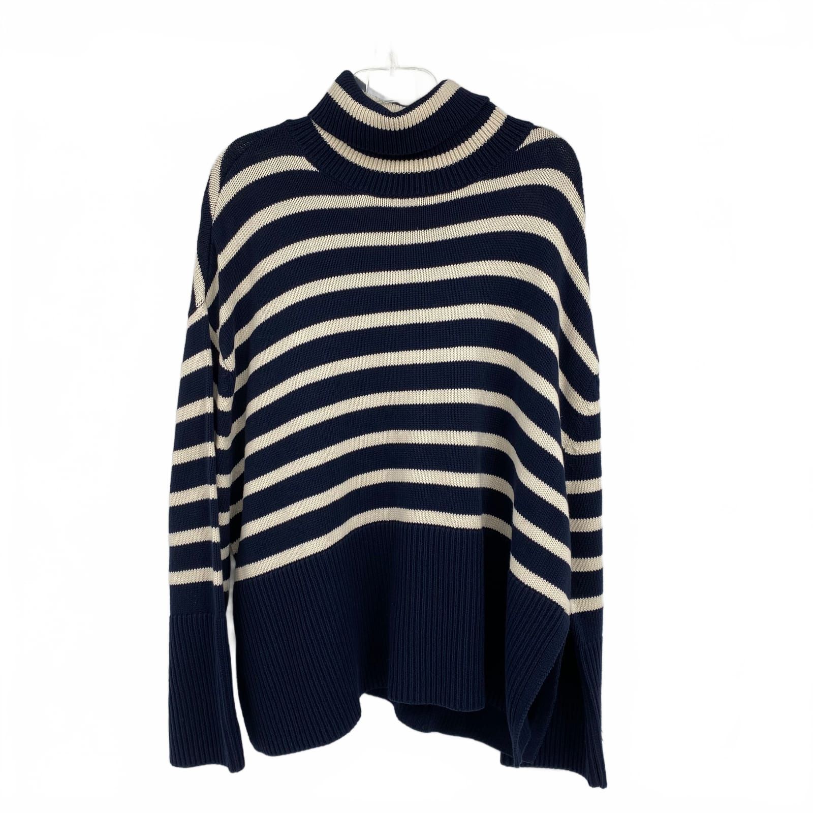 GAP Blue White 100% Cotton Pullover Knit