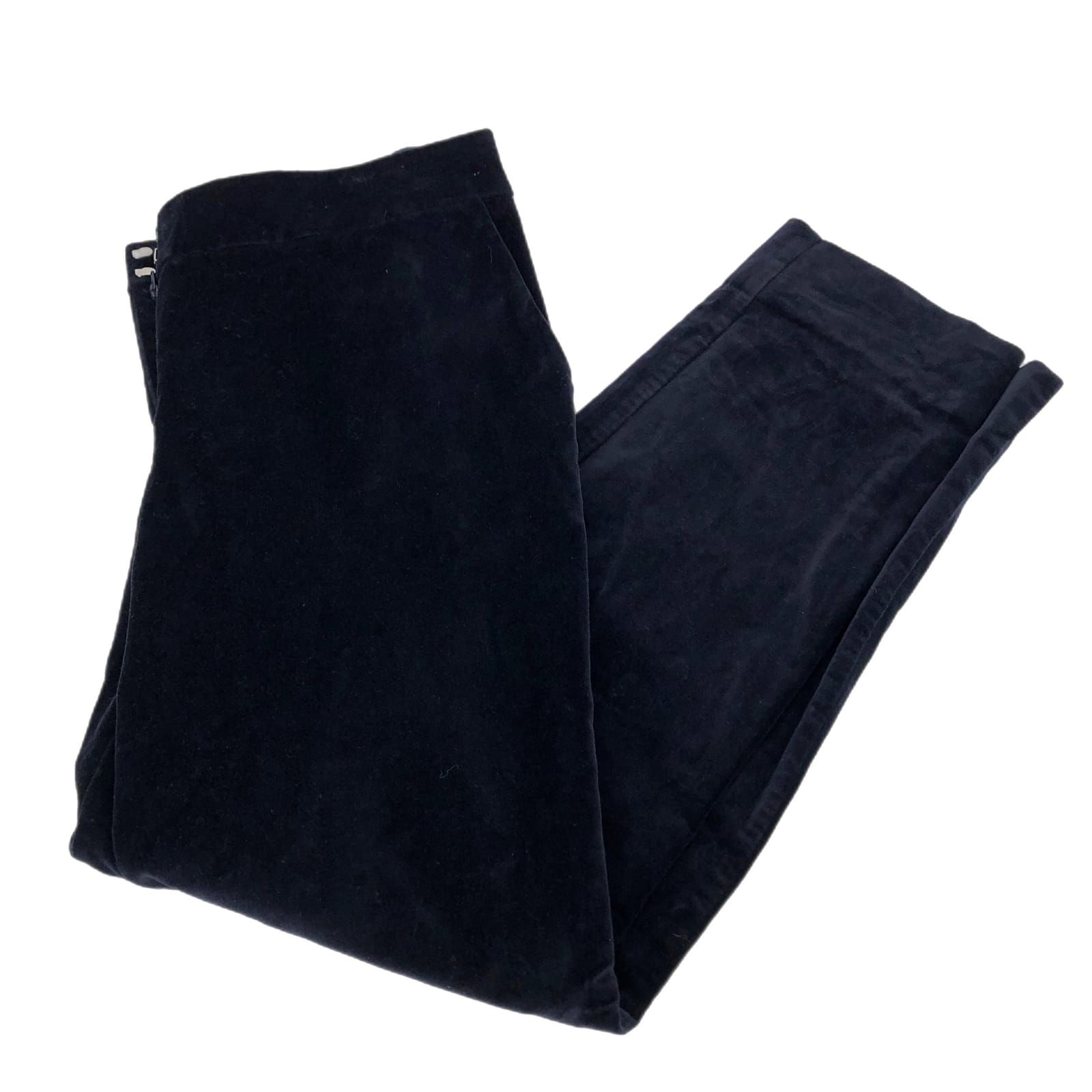 Boden Purple Velvet Straight Leg Pants