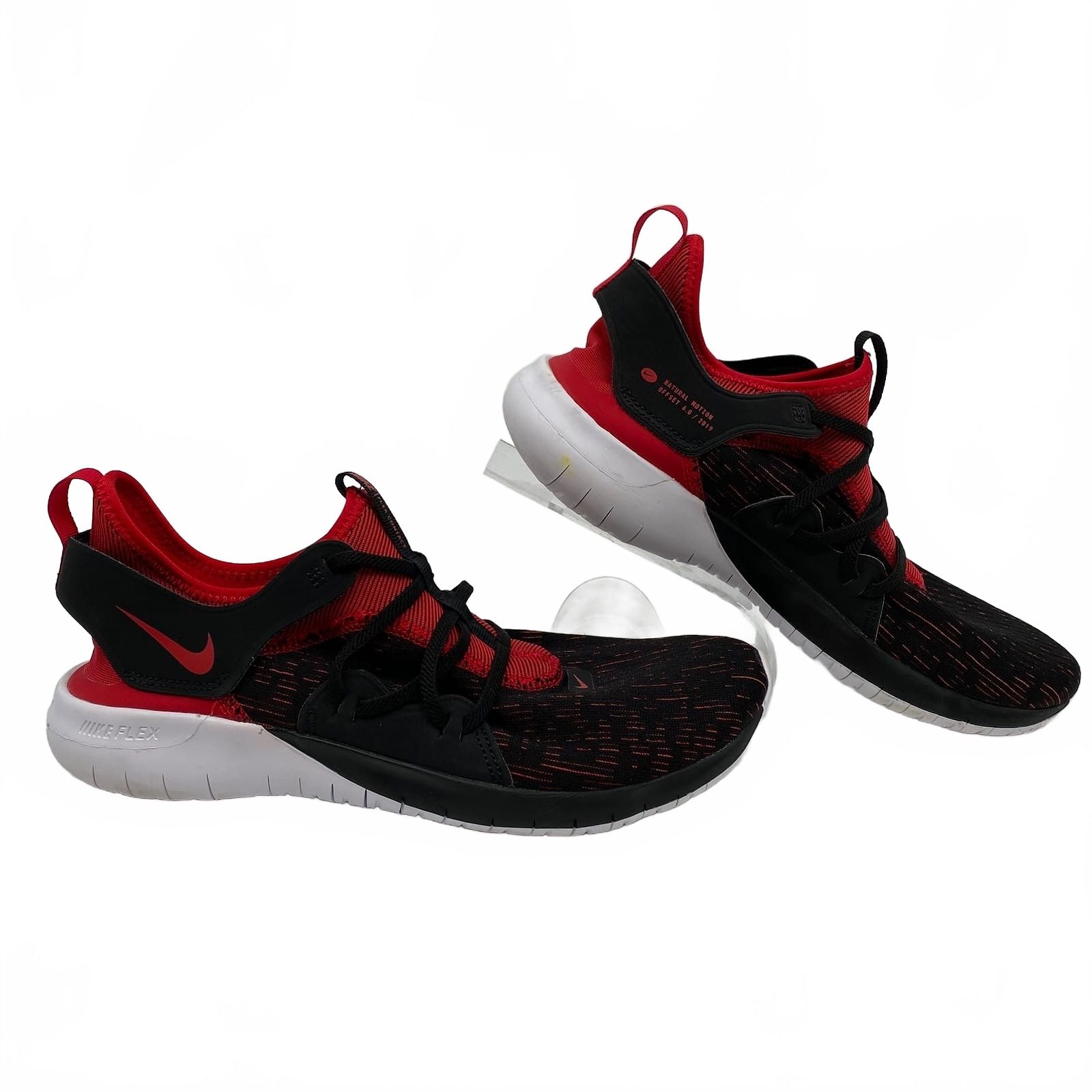 Nike Black Red Flex Contact Sneakers